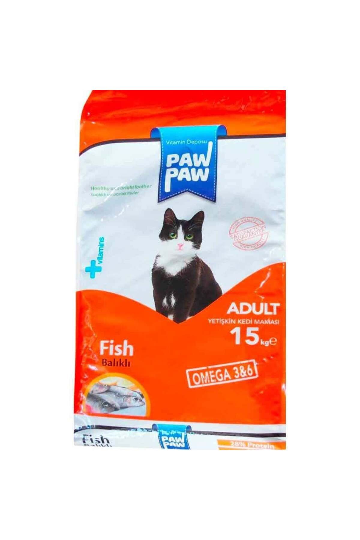 Paw Paw Pawpaw Balıklı Yetişkin Kedi Maması 15 kg