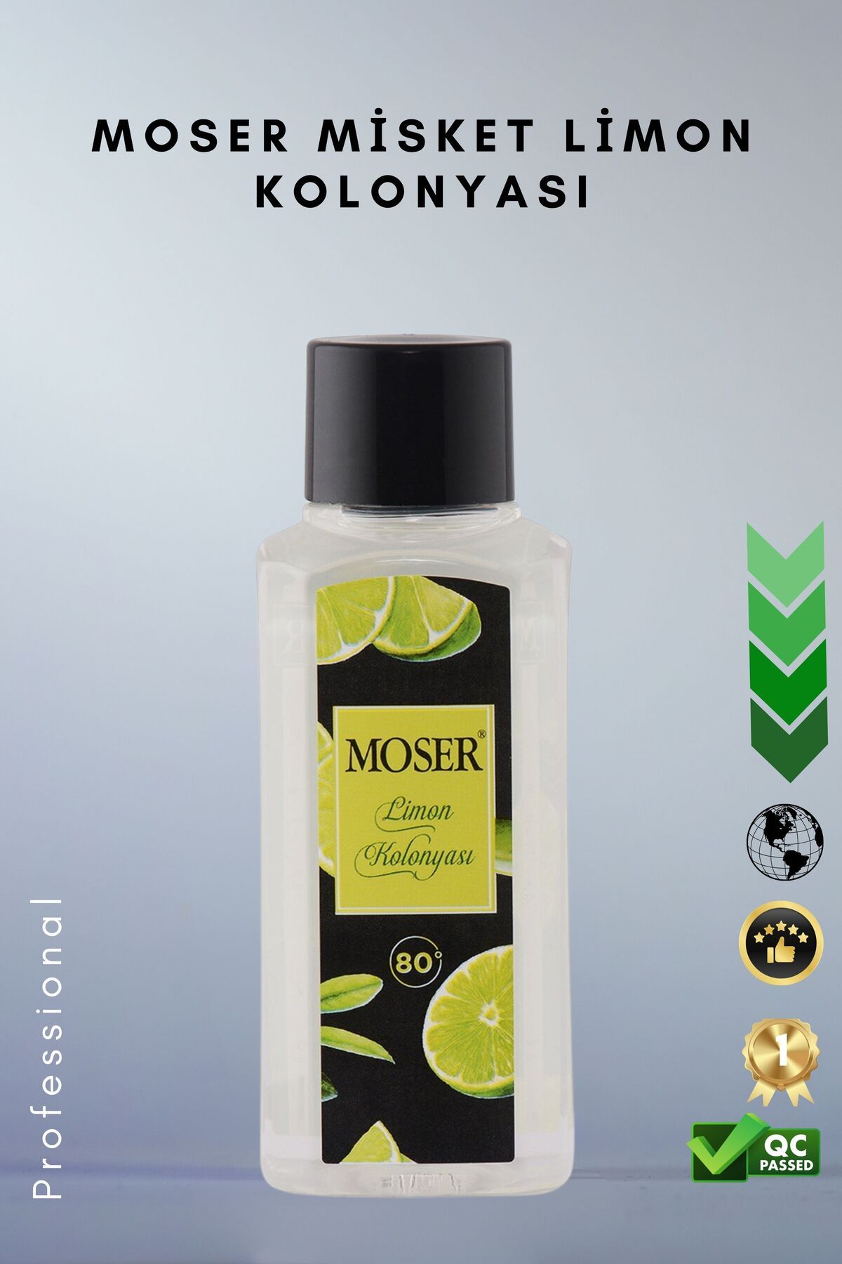 Moser 80 Derece Parfüm Esanslı Limon Kolonyası 250 Ml
