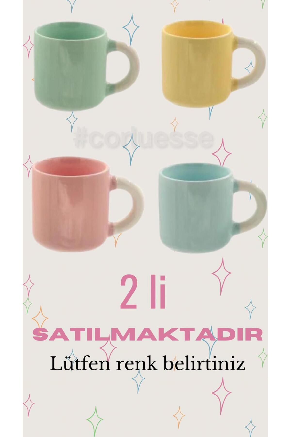 The Mia Colorida Espresso ve Türk Kahvesi Fincanı 2li