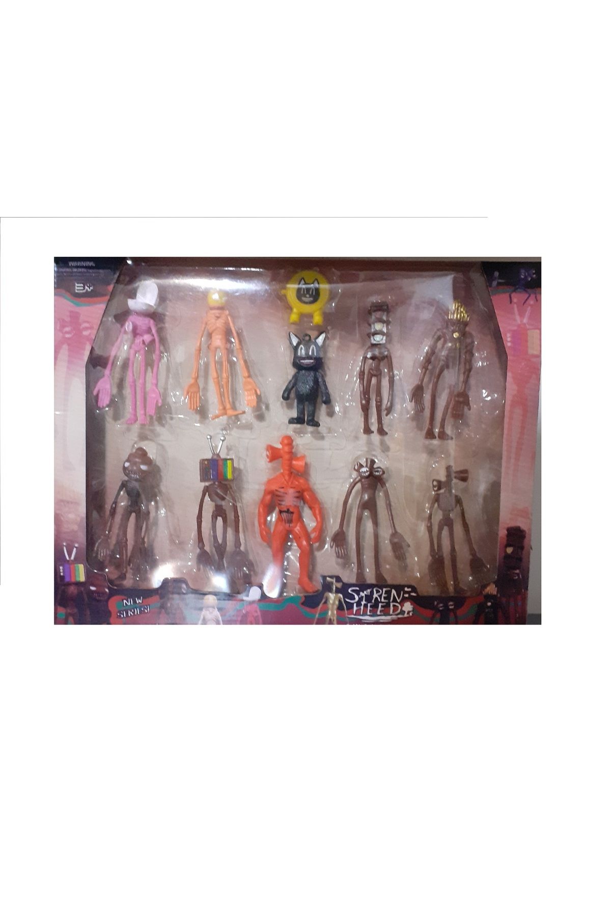 Daimoni Siren Kafa 10 Lu Set 10 Cm  Siren Kafalar Oyuncak