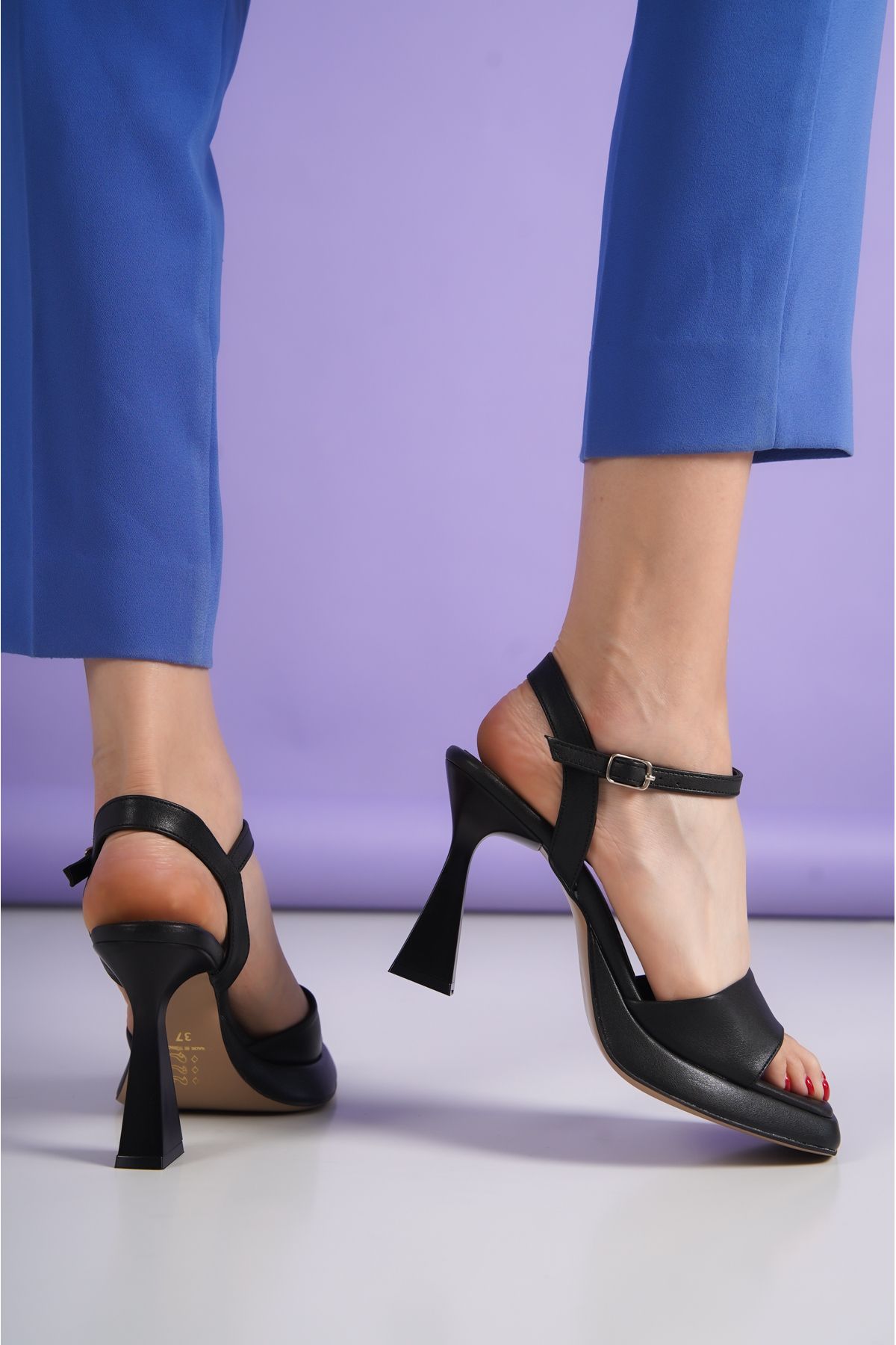 ayakkabıhavuzu Kadın Siyah Platform Ayakkabı (12cm)