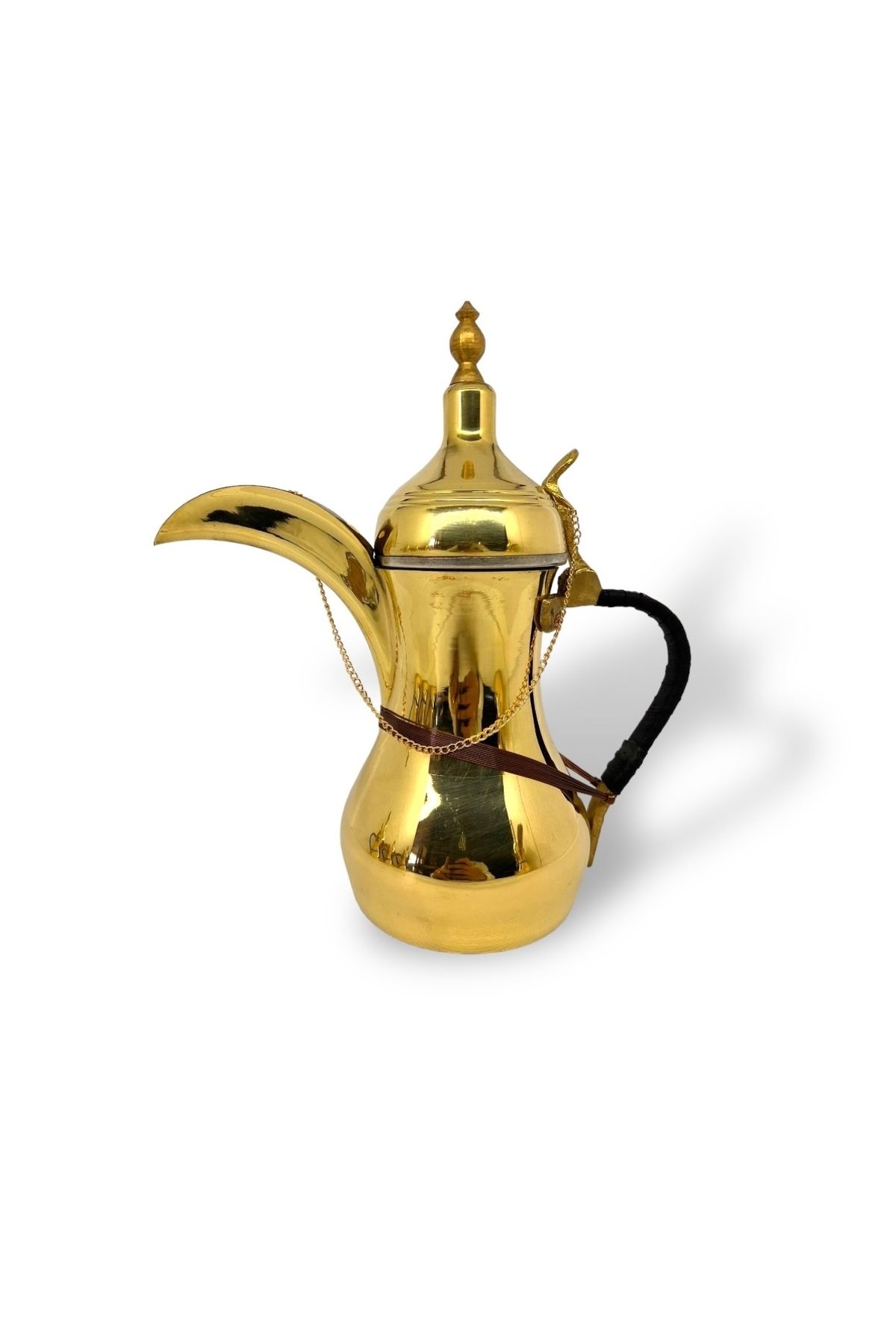 Ardıç Endüstriyel Arabic Mırra Coffee Pot- Bakır Mırra Cezvesi - Delle - Bakır Delle - Yükseklik(h): 28 cm