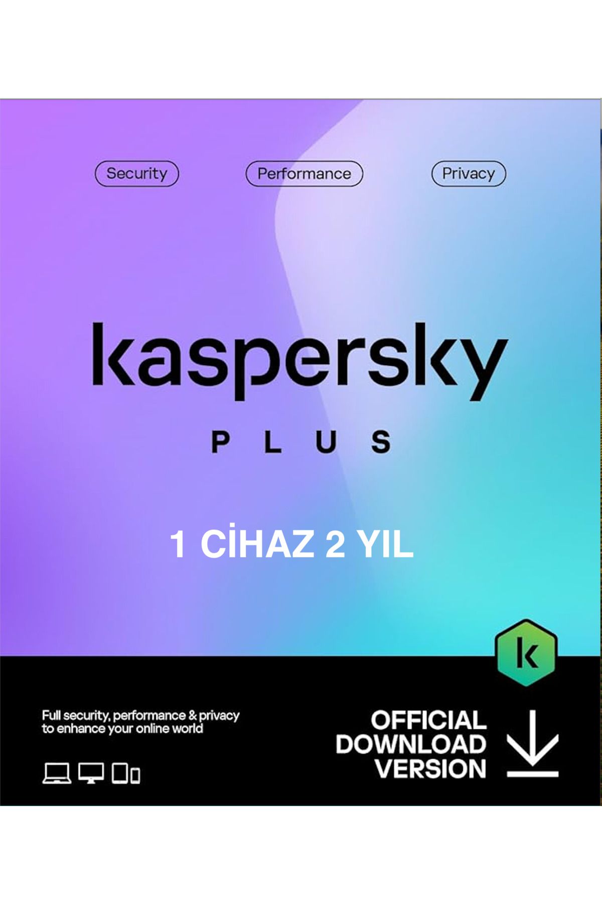 Kaspersky Plus 1 Cihaz 2 Yıl ( Dijital Teslimat)