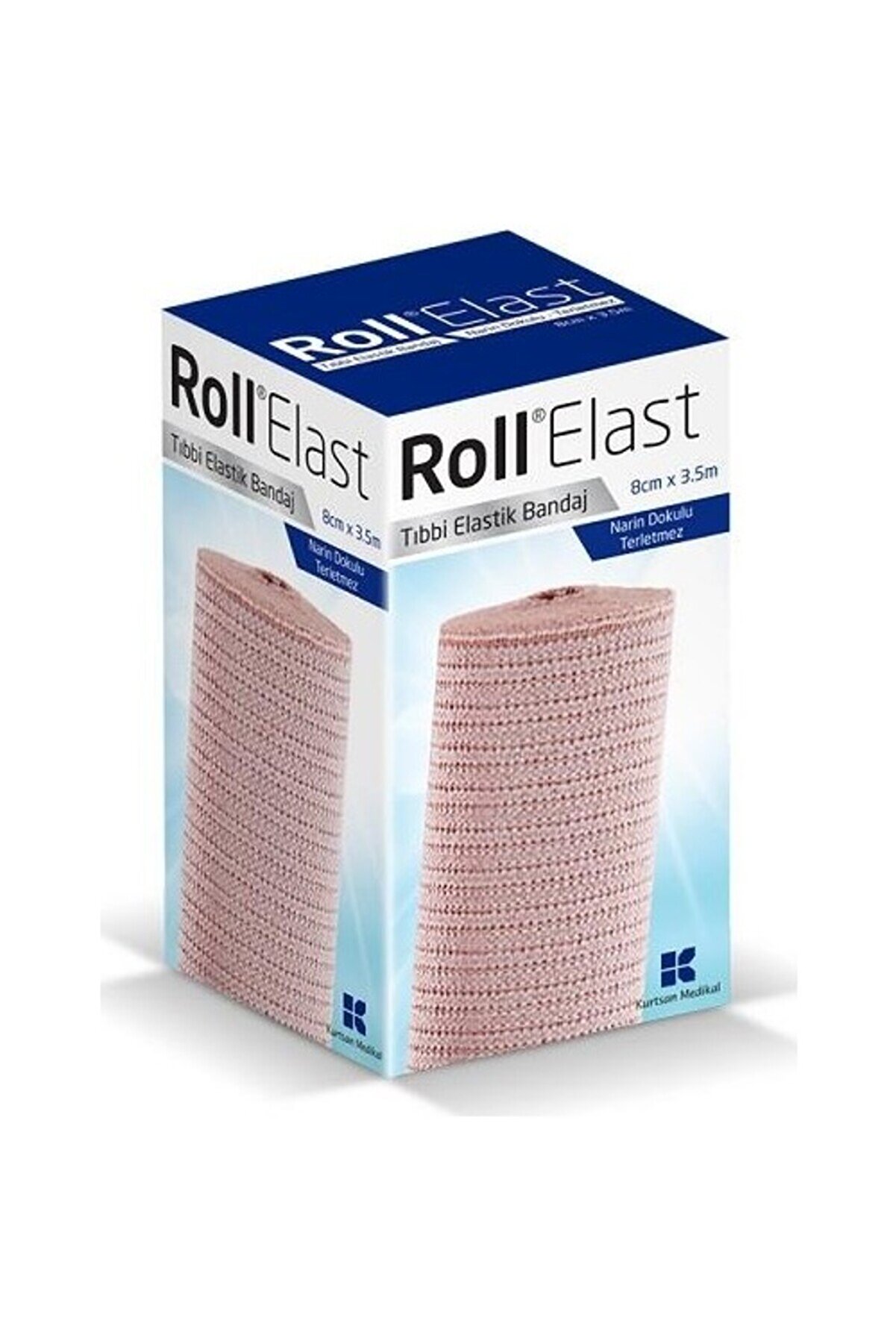 Roll Elast Ten Rengi Tıbbi Elastik Bandaj 8cmx3.5m