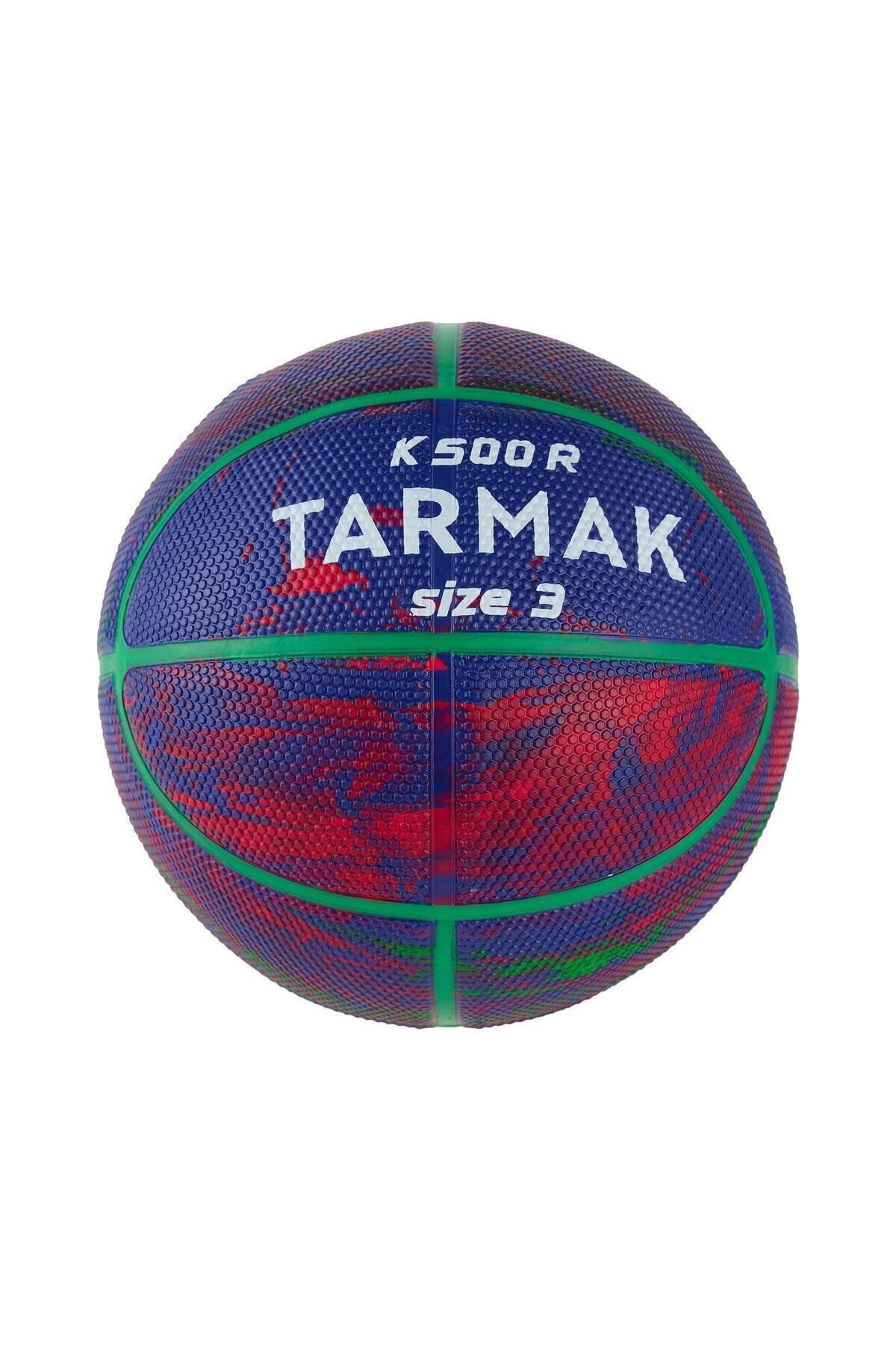 MEDITERIAN Pompa dahil değildir Tarmak Çocuk Basketbol Topu - 3 Numara - Mavi / Kırmızı - K500 3 Numara FIBA M