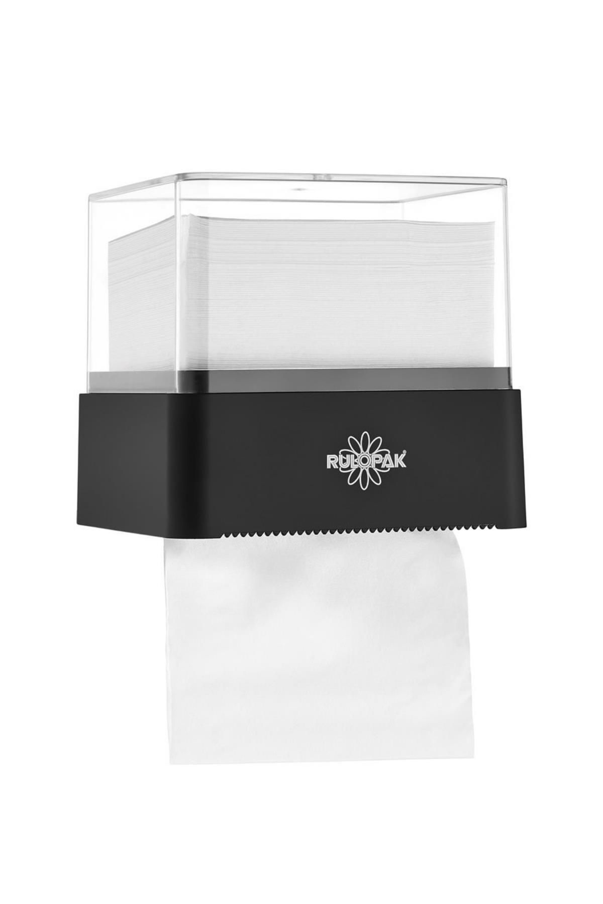 Rulopak Hibrit Tuvalet Kağıdı Dispenseri Siyah