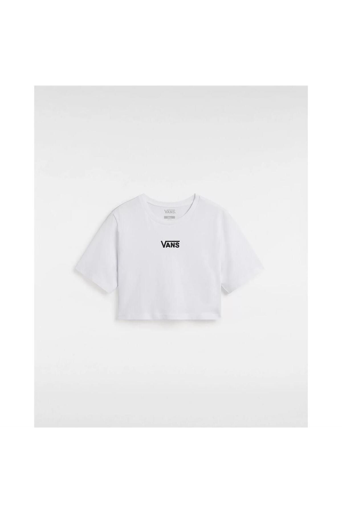 Vans Flying V Crew Crop Iı Beyaz Kadın T-Shirt