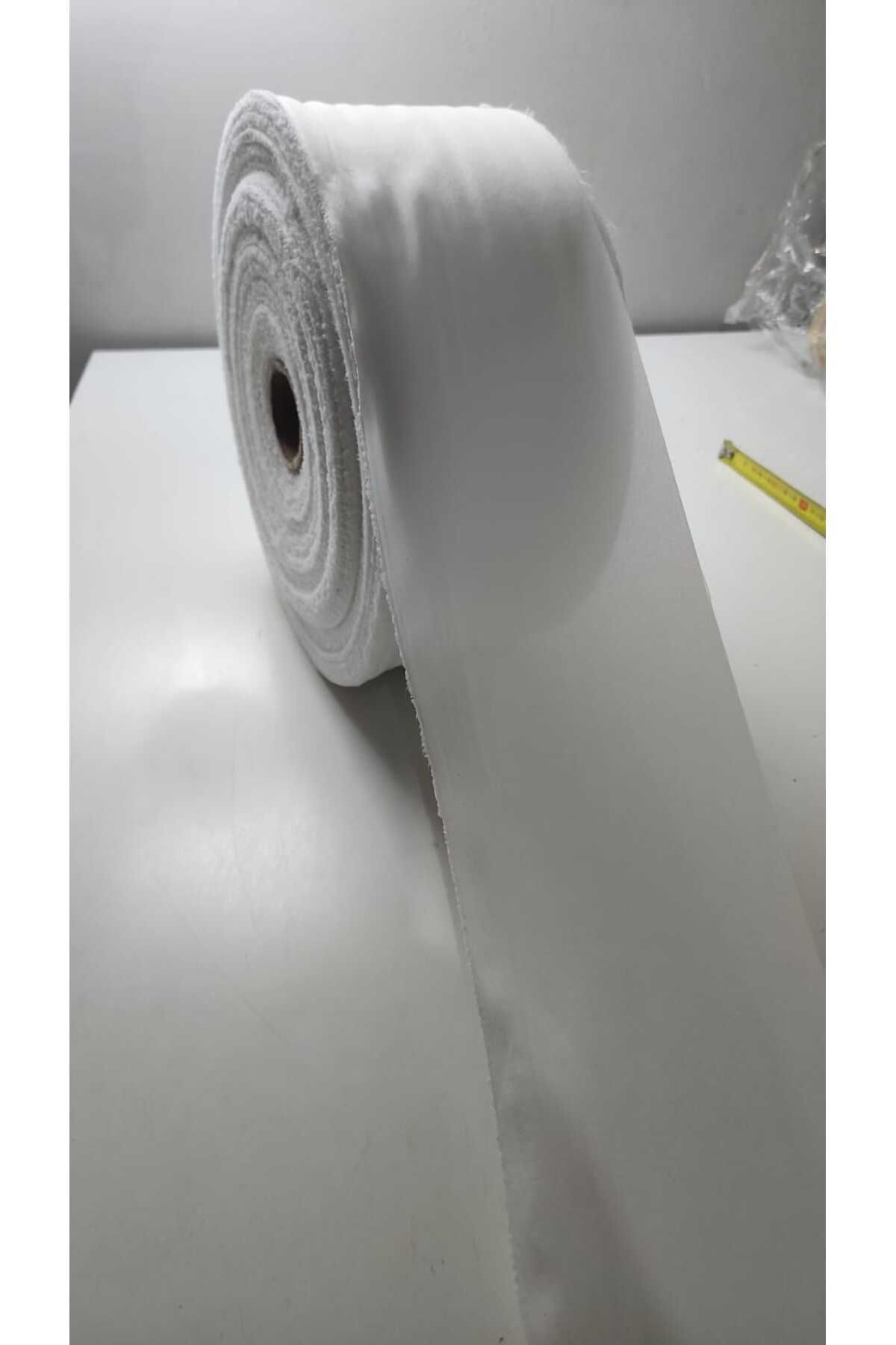 BERKE TUHAFIYE AKSESUAR Genişlik 10cm Bez Tela Tek Tarafı Ütü İle Yapışan Beyaz Bez Tela 10 Metre