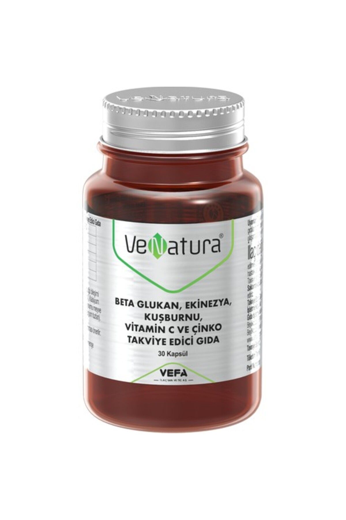 Venatura Beta Glukan, Ekinezya, Kuşburnu, Vitamin C Ve Çinko 30 Kapsül