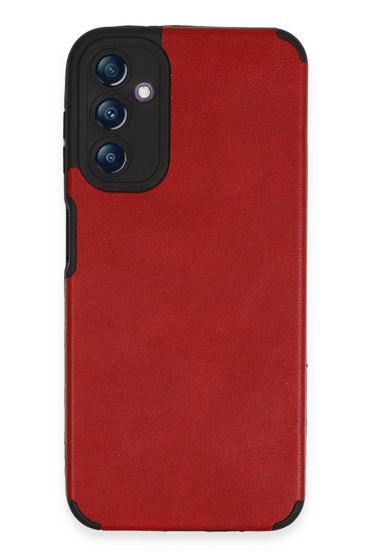 cepmoda Samsung Galaxy A24 4G Telefon Kılıfı - Darbe Korumalı ANTİ-ŞOK Deri Kapak - Kırmızı