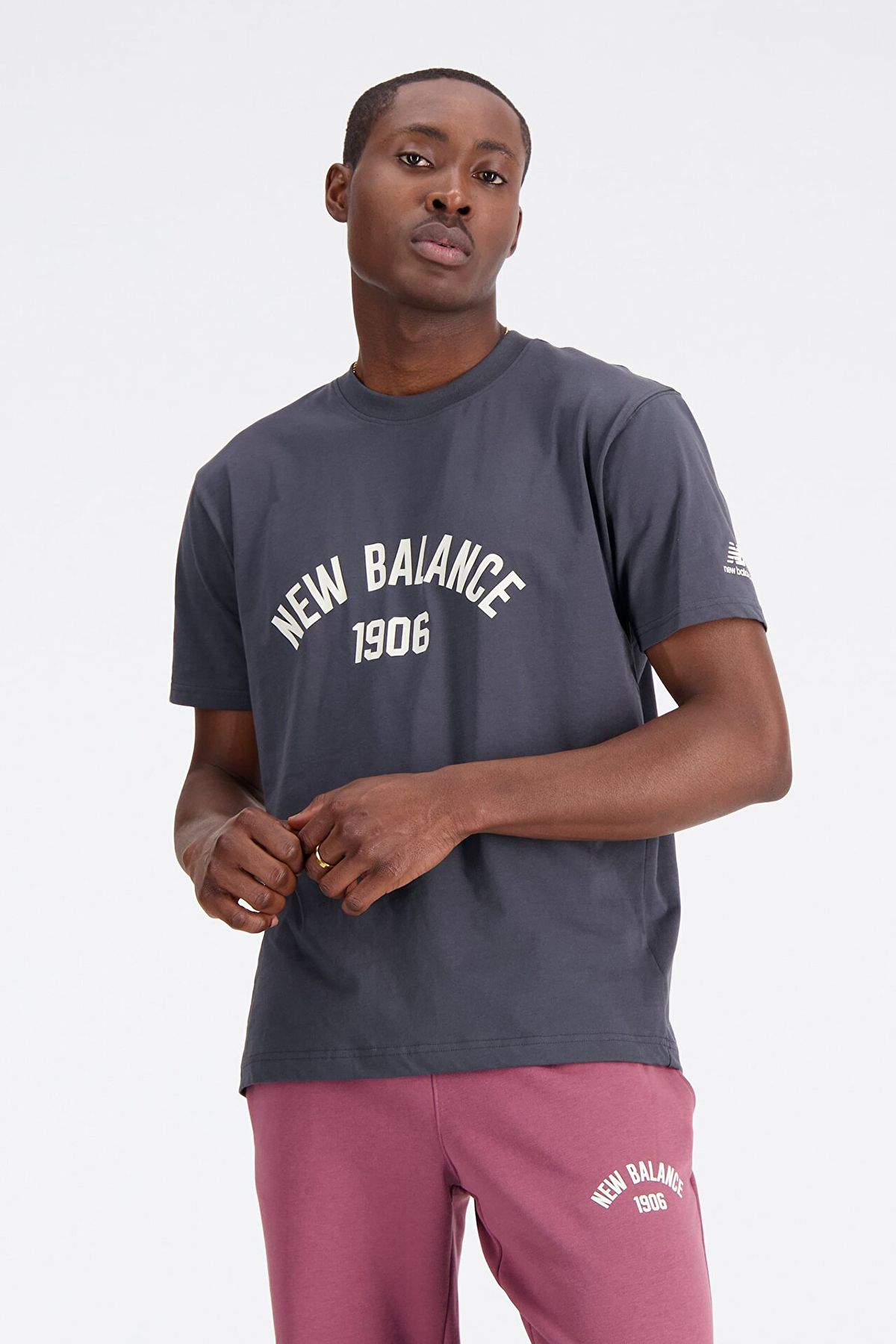 New Balance NB Mens Lifestyle T Shirt Erkek T SHİRT MNT1406ANT