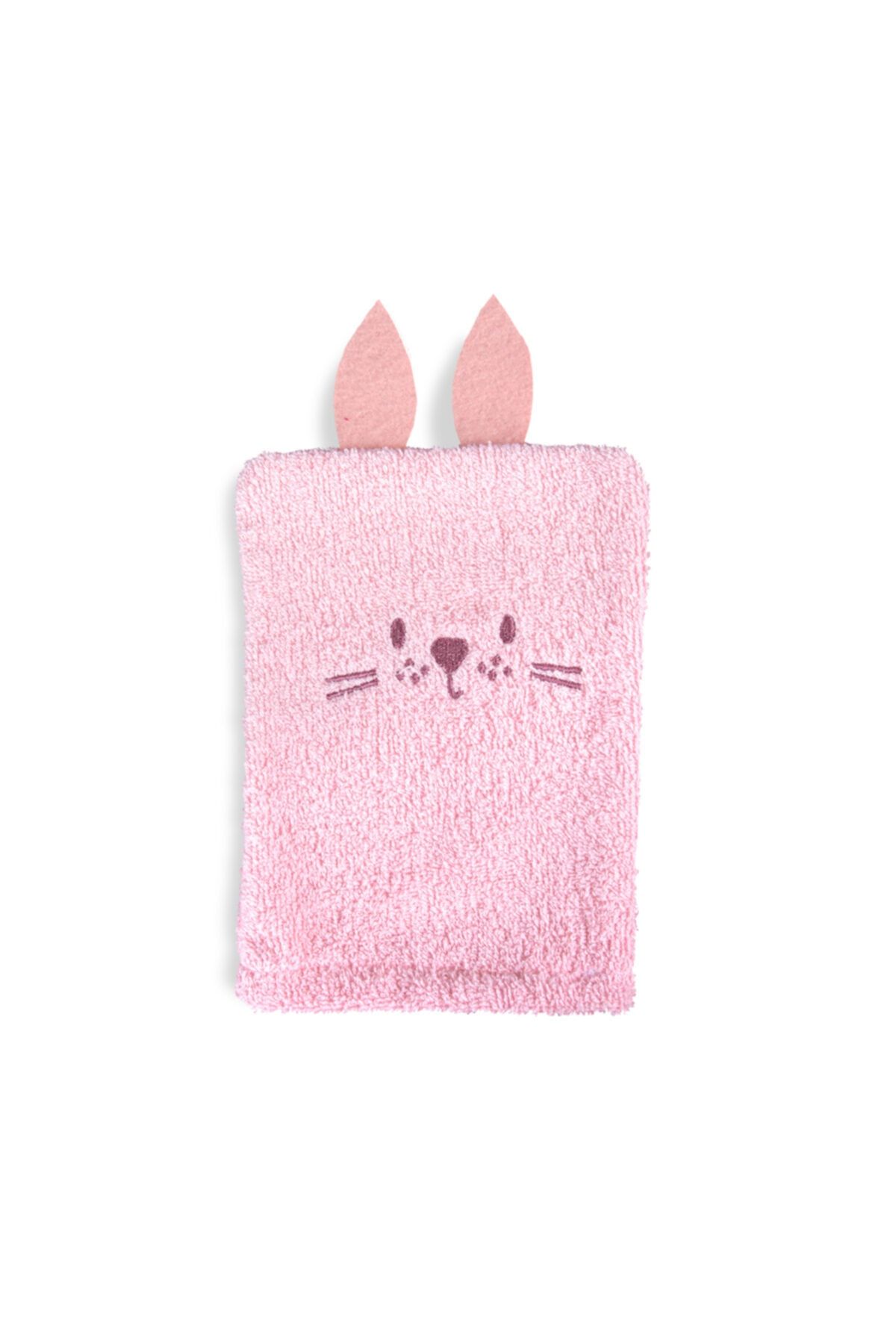 Minteks Rabbit Pembe Animal Havlu Kese