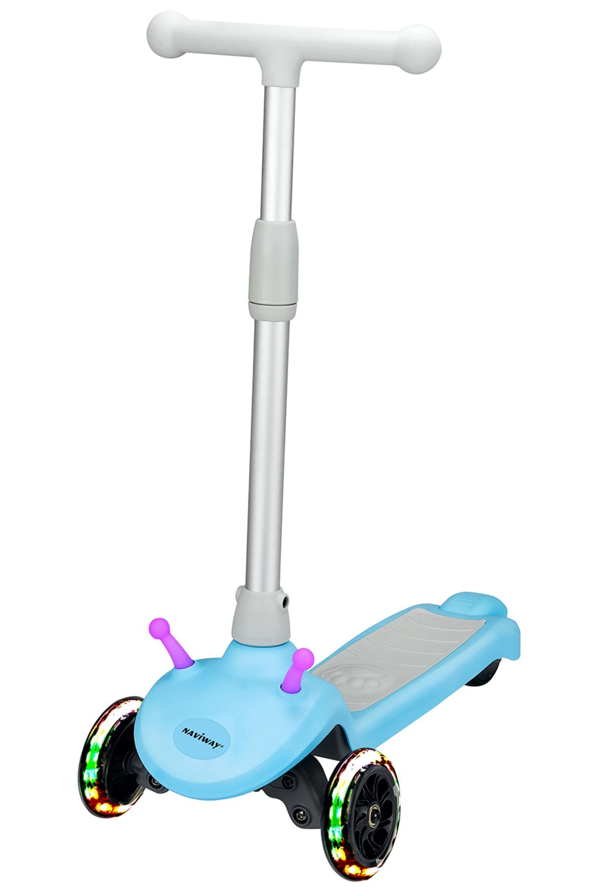 Scooter Unisex Çocuk Mavi Naviway Ns-05 Taşınabilir Elektrikli