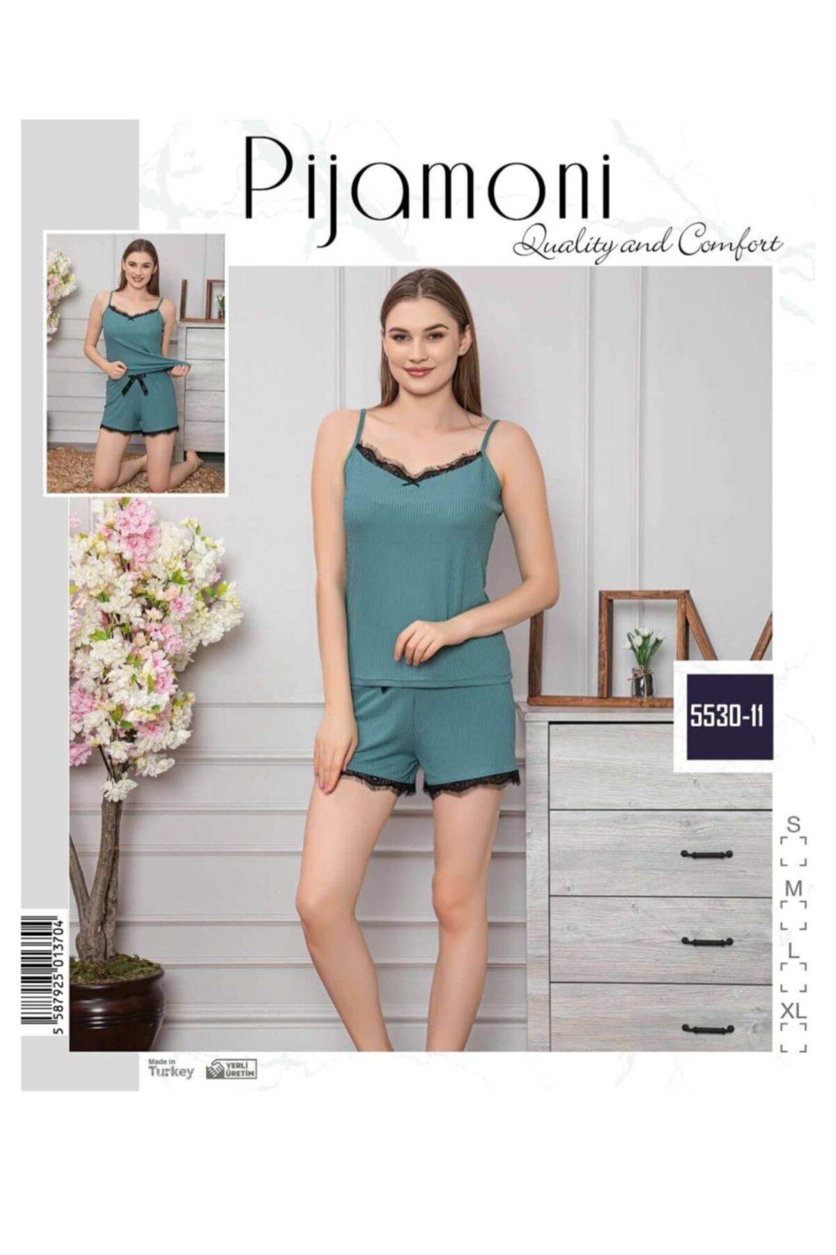 Pijamoni 5530-11 Şortlu Takım