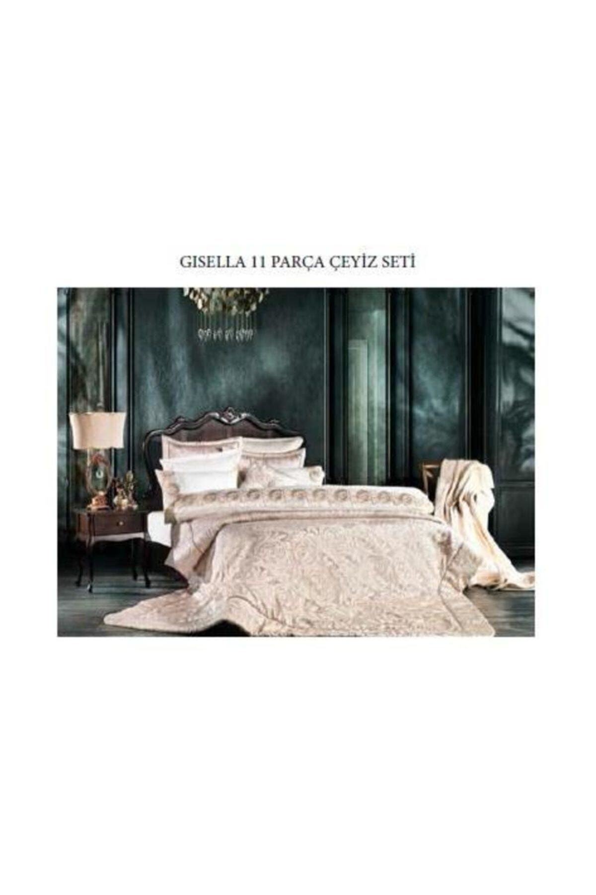 Schafer Giselle Cappicino 11 Parça Yatak Örtüsü Tekstil Çeyiz Seti