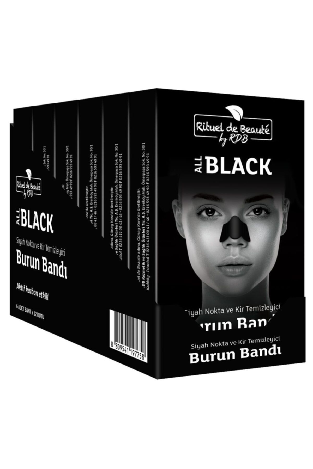 Rituel De Beaute Aktif Karbon Siyah Nokta Ve Kir Temizleyici Burun Bandı 6 Kutu 36 Adet