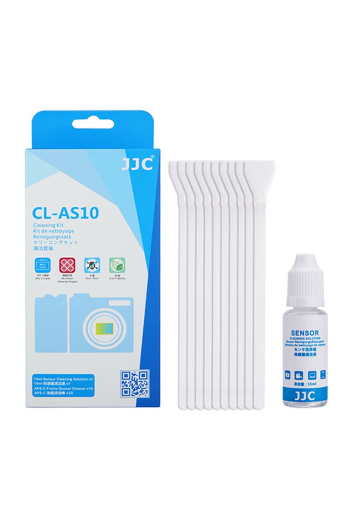 JJC Frame Sensor Cleaner Sensör Temizleme Kiti (likit + 10x Swap) Cl-as10 Aps-c