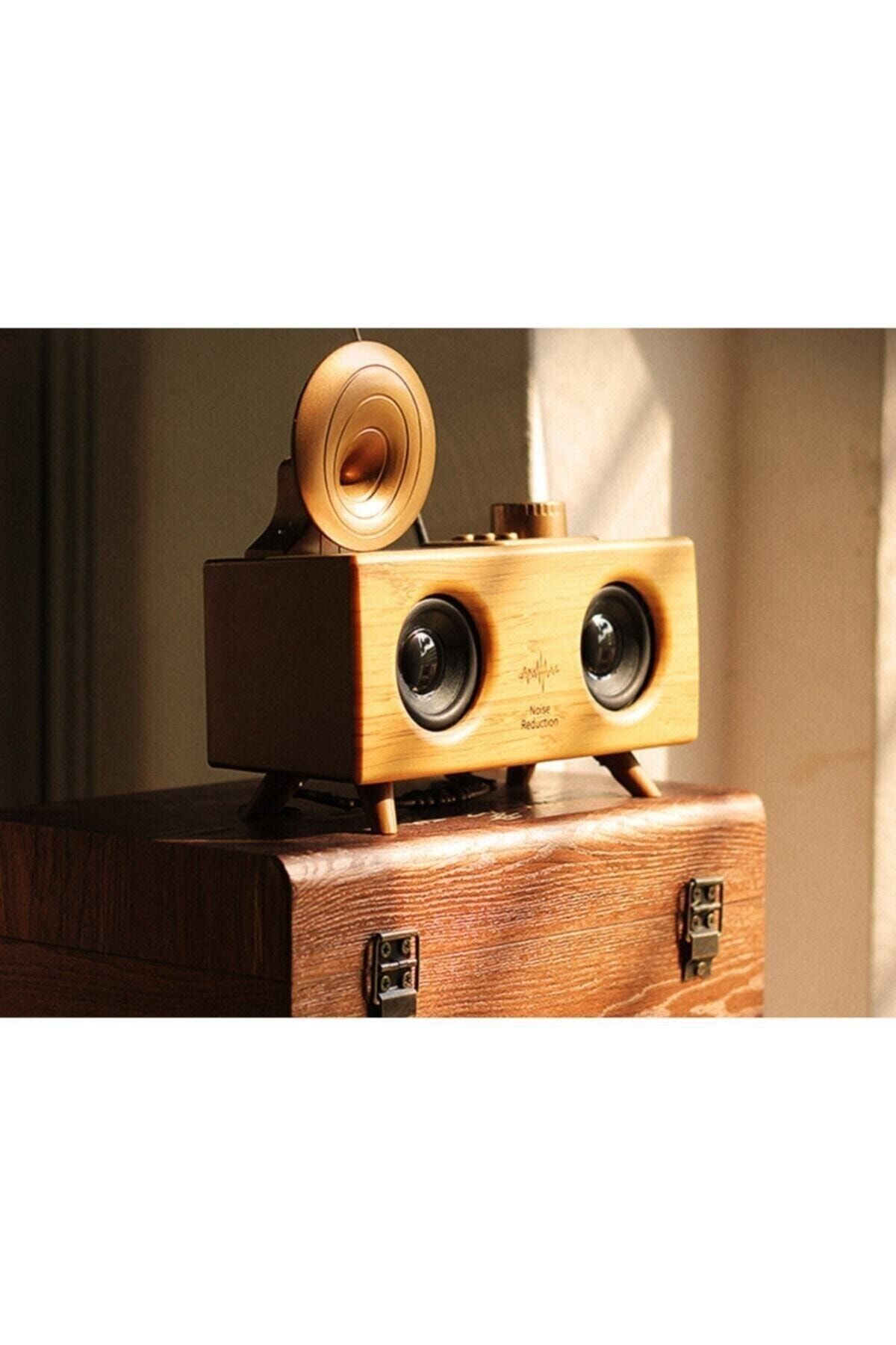 M90 B6 Gramafon Radyo Müzik Apollo 3d Ses Teknolojisi Yüksek Ses Kalitesi Nostaljik