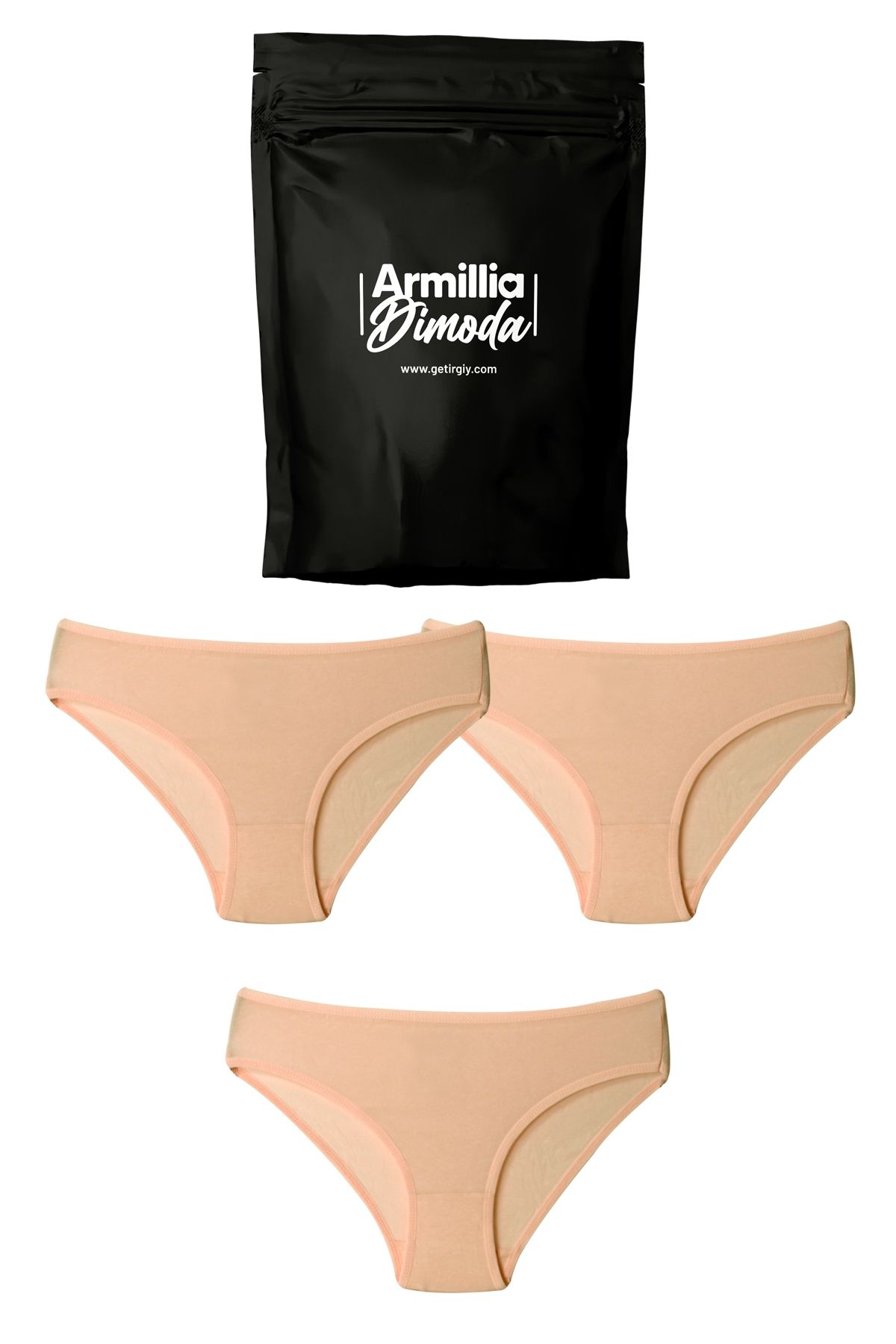CNT Kadın Günlük Bikini Külot Premium Paketinde Penye Esnek Kumaş
