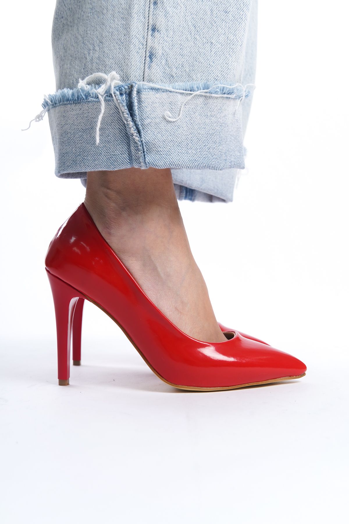 ayakkabıhavuzu Kadın Kırmızı Rugan Stiletto