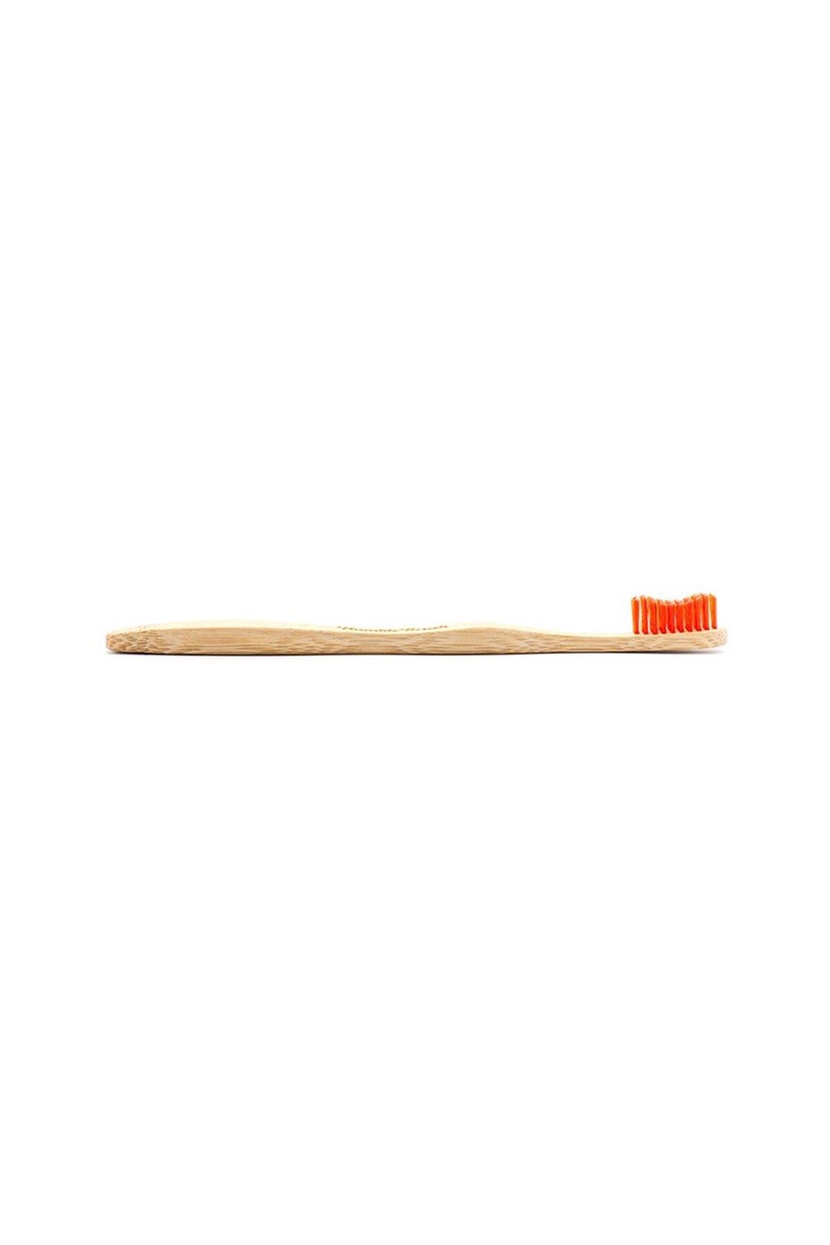 Humble Brush Yetişkin Orta Sert Bambu Diş Fırçası Kırmızı