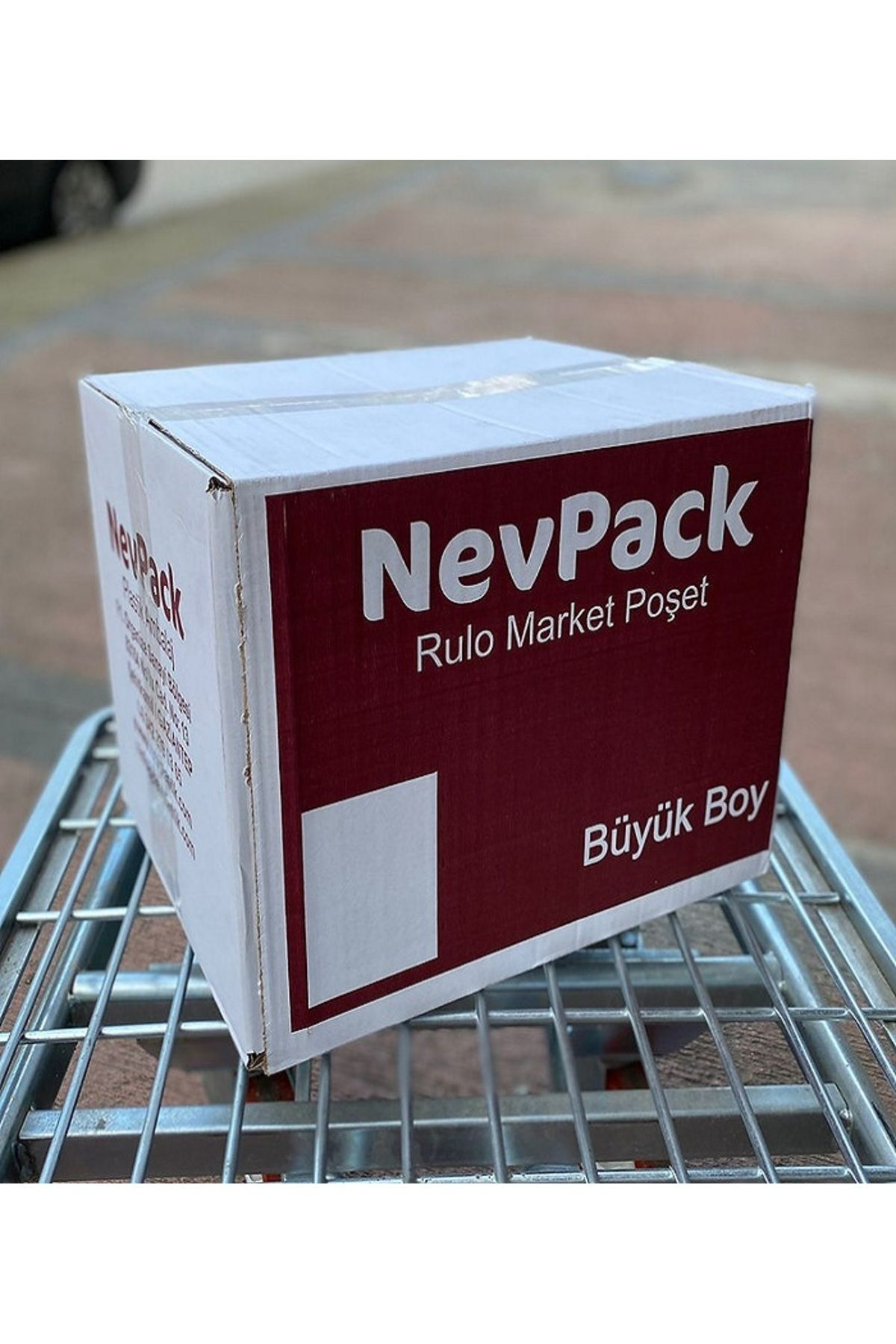 NevPack Plastik Ambalaj 1 Koli (20 ADET) Büyük Boy 180'li Manav Poşeti Hışır Atlet Poşet Rulo Mat Poşet 28x51 Cm