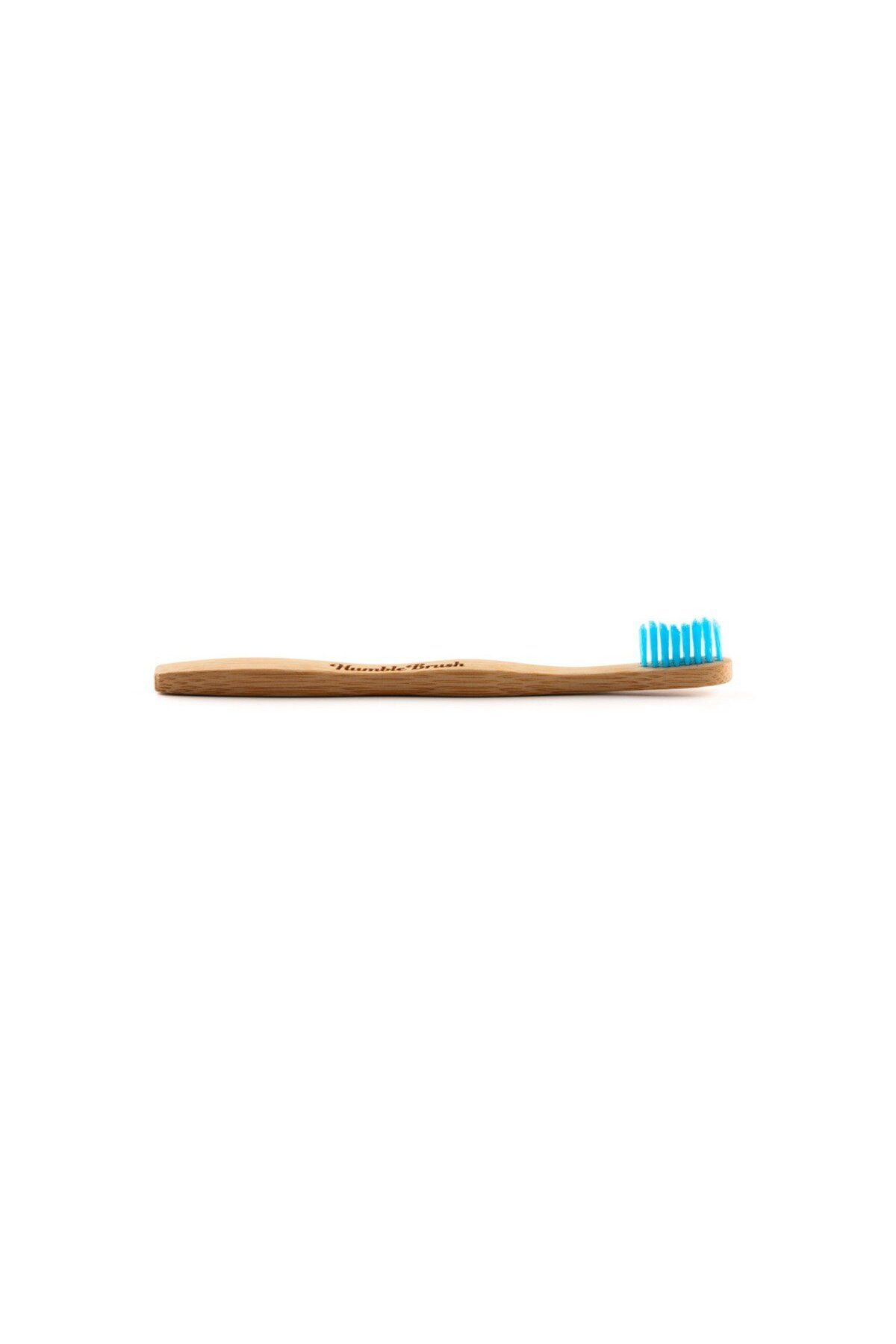 Humble Brush Çocuk Ultra Yumuşak Bambu Diş Fırçası Mavi