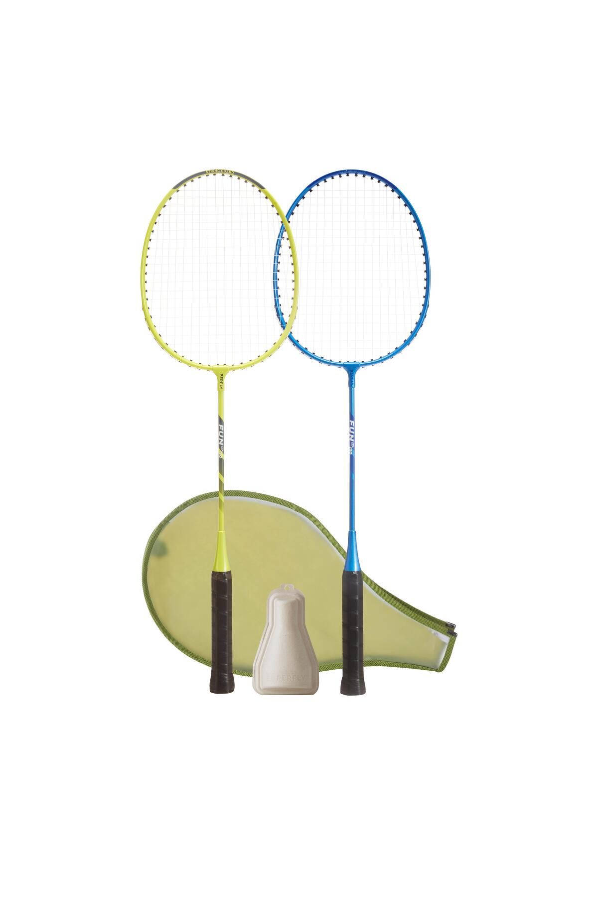 Decathlon Yetişkin Badminton Raket Seti - Sarı / Mavi - Fun BR130 AD