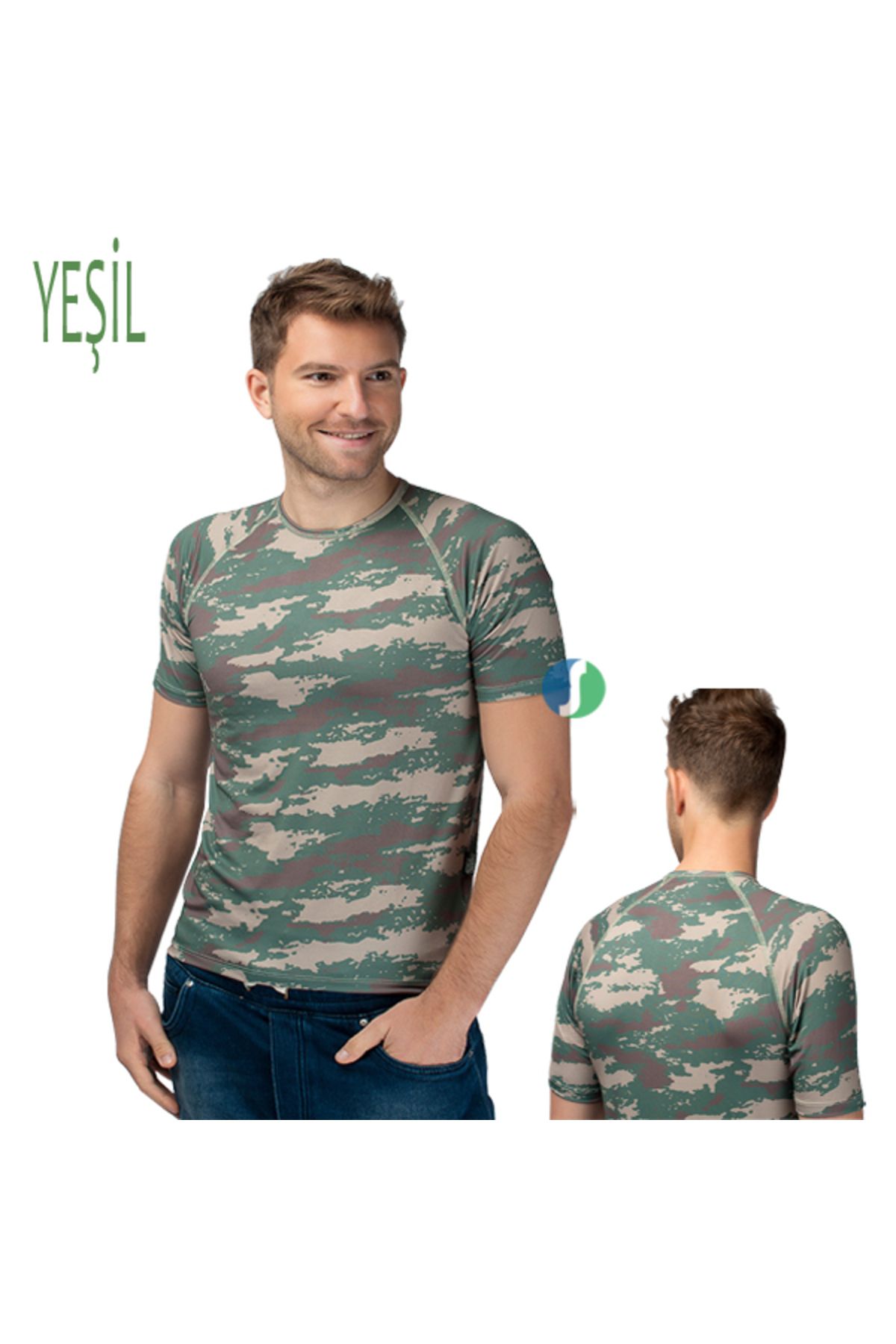 Genel Markalar Kampçılık Micro Tshirt 18-025 Green/yeşil L