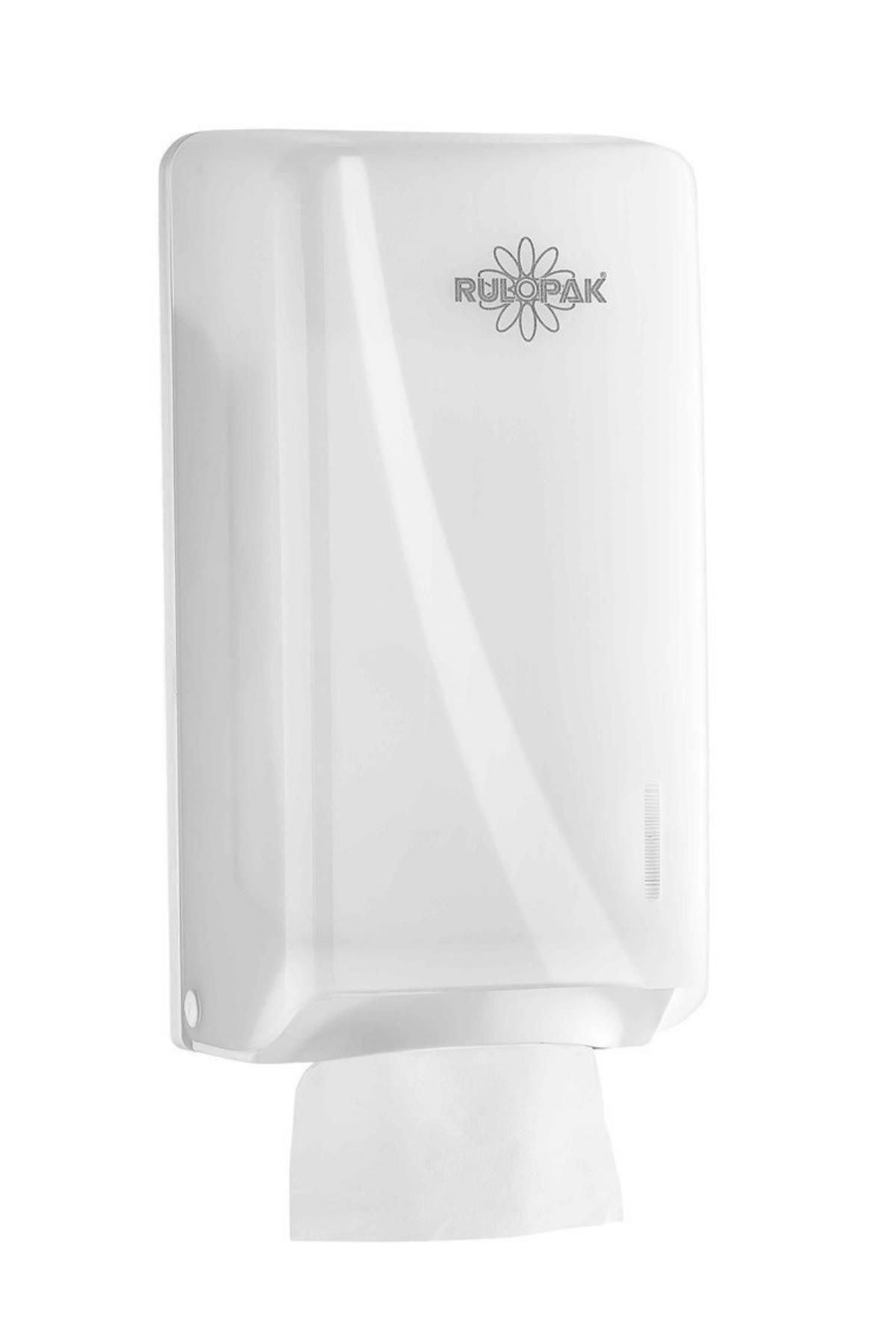 Rulopak Tekçek Maxi Tuvalet Kağıdı Dispenseri Transparan Beyaz