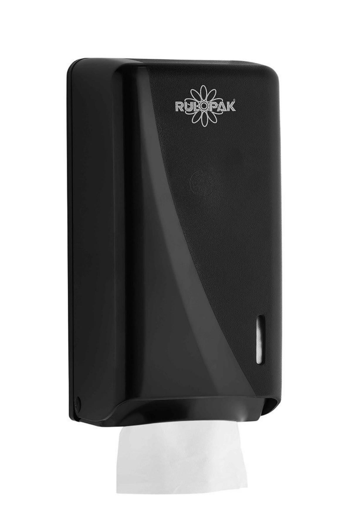 Rulopak Tekçek Maxi Tuvalet Kağıdı Dispenseri Siyah