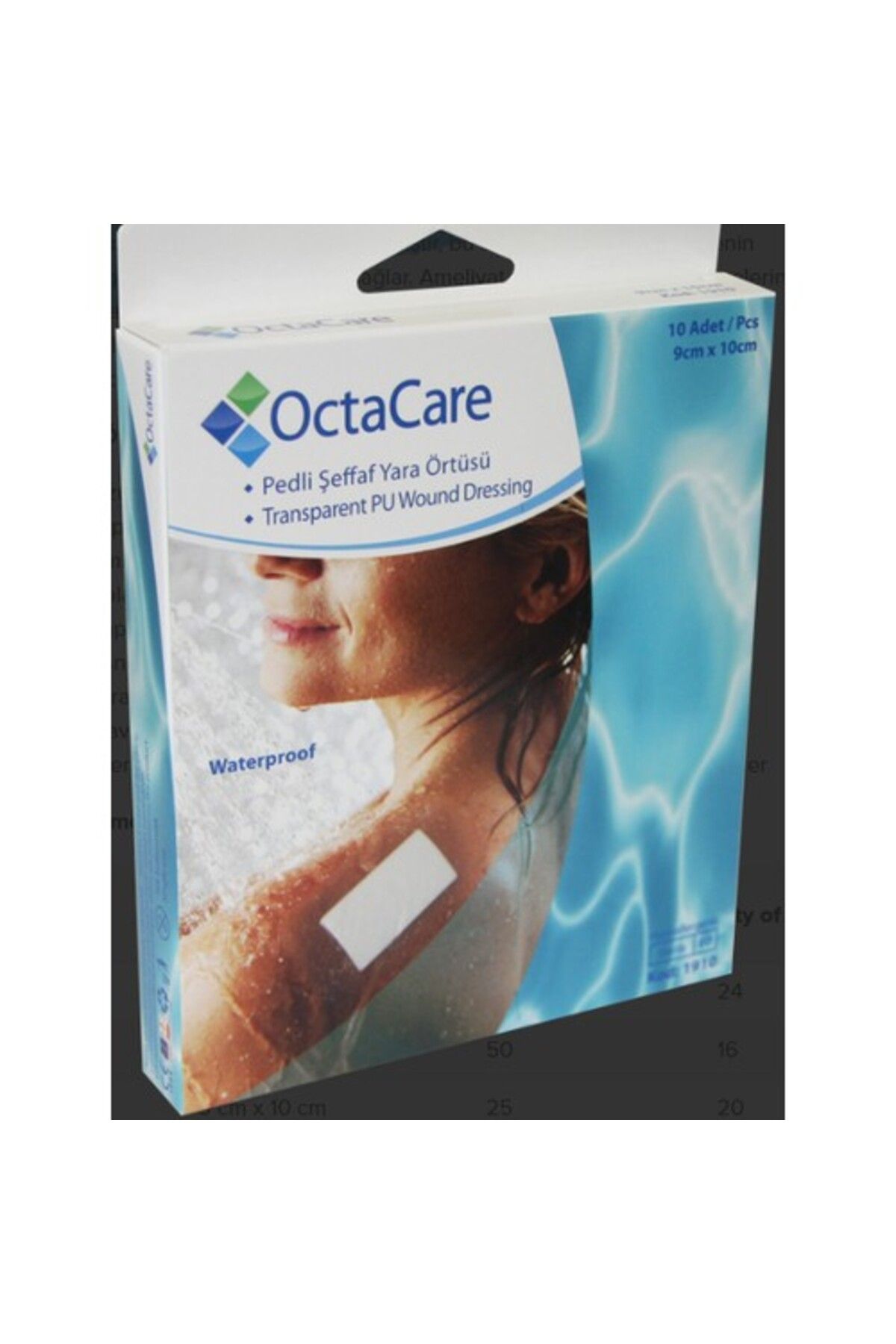 Octacare Şeffaf Pu Film Yara Örtüsü 10'lu 9 Cm × 10 Cm