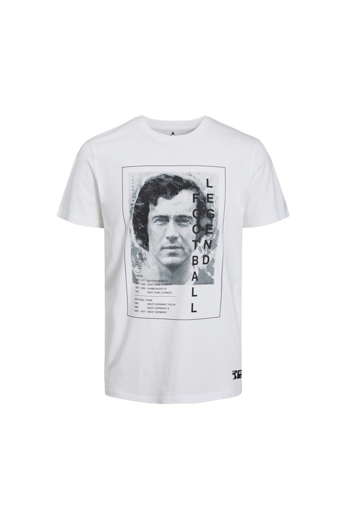 Jack & Jones Jack&jones Plus Büyük Beden Legends Beyaz Erkek T-shirt 12227341