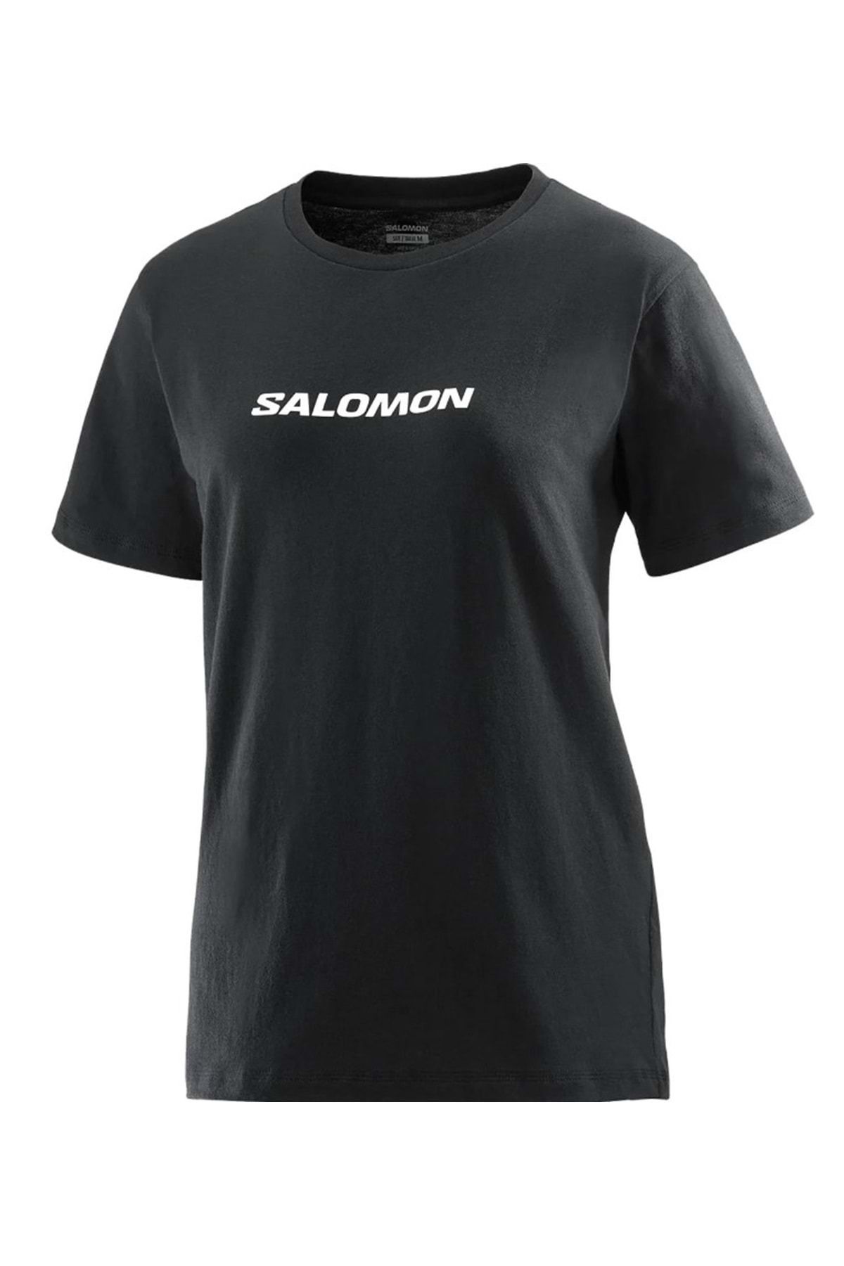 Salomon Lc2217 Logo Ss Tee W Tişört Kadın T-shirt Siyah