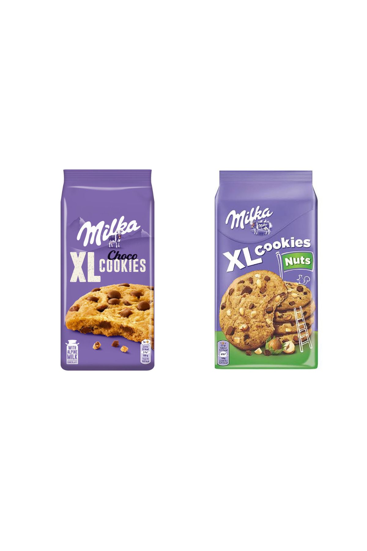 Milka 2’li XL Cookies Nuts ve Milka Choco XL Cookies