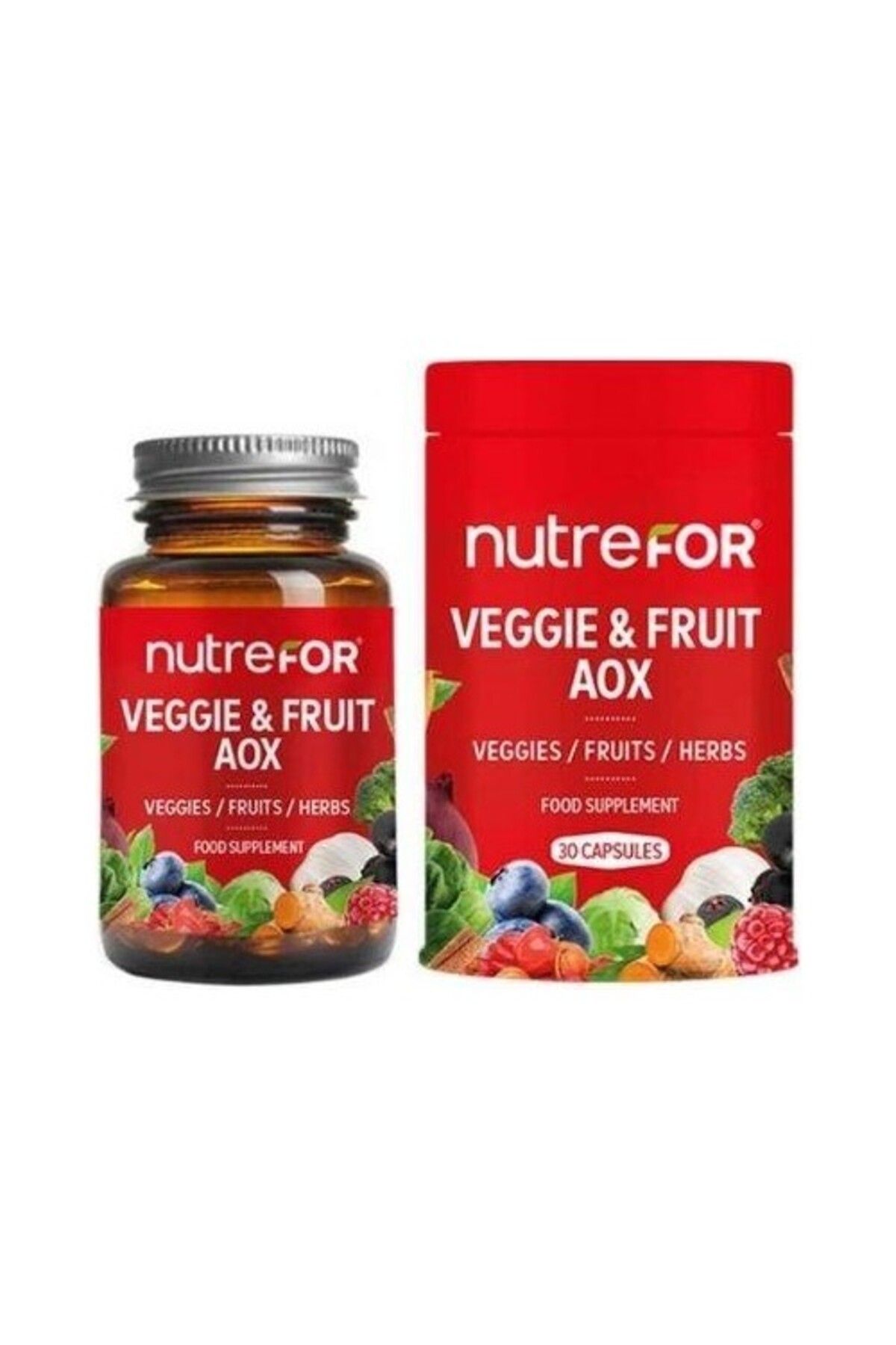 Nutrefor Veggie & Fruit Aox 30 Kapsül | Sebze Meyve Ve Bitki Ekstresi