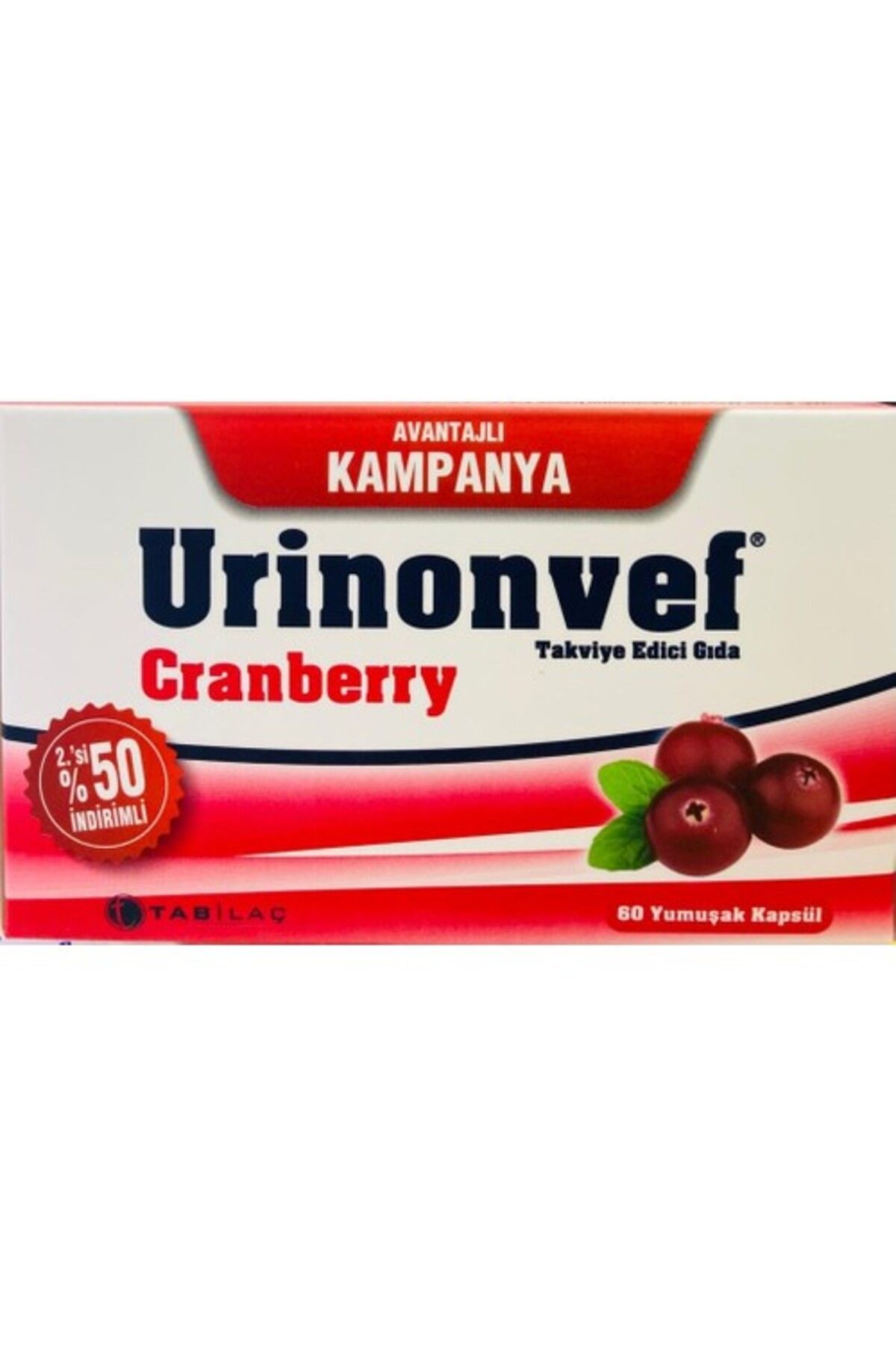 Tab Urinonvef Cranberry 60 Kapsül