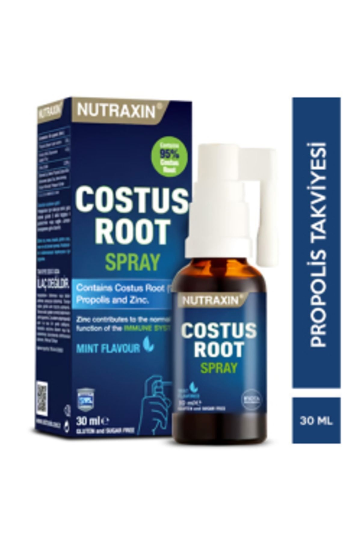 Nutraxin Costus Root Nane Aromalı Sprey 30 ML ( 1 ADET )