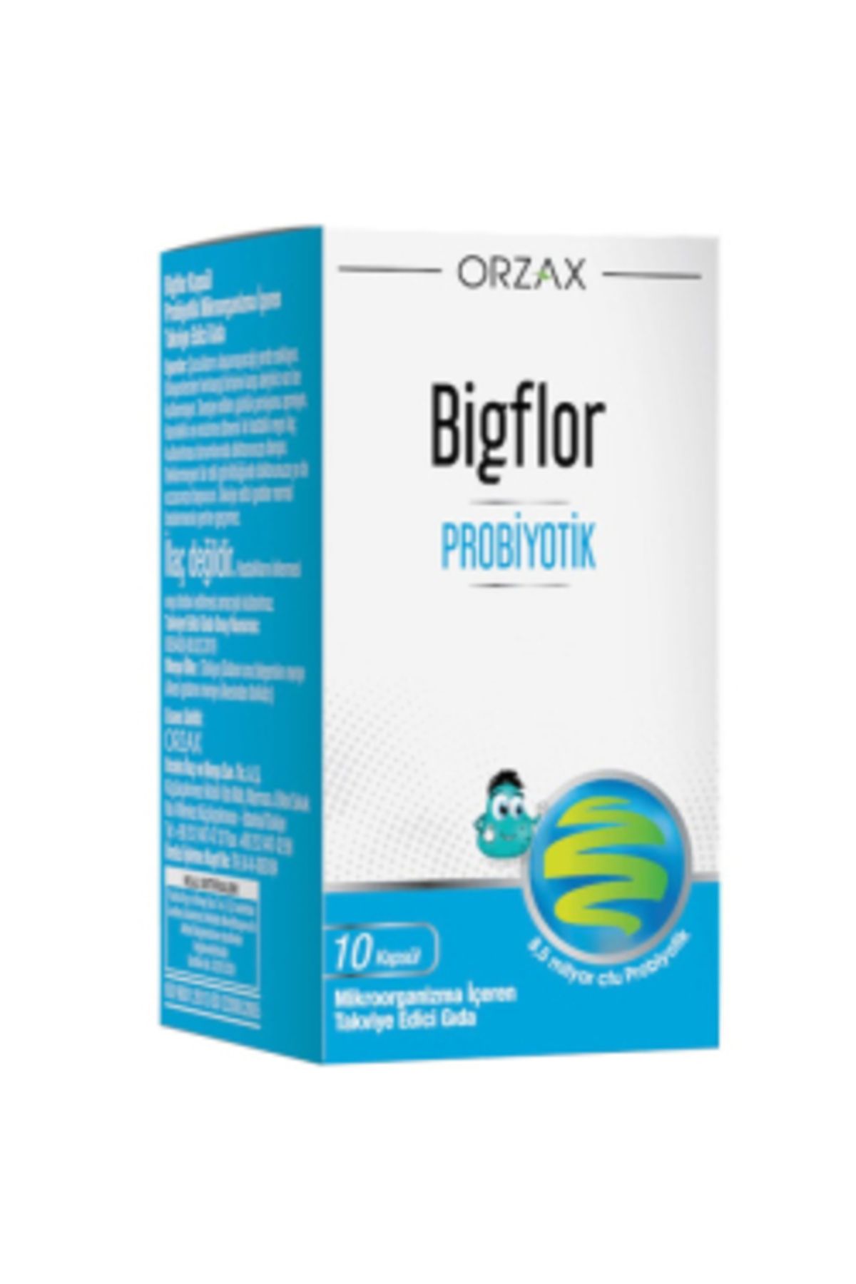Orzax Bigflor Probiyotik 10 Kapsül ( 1 ADET )