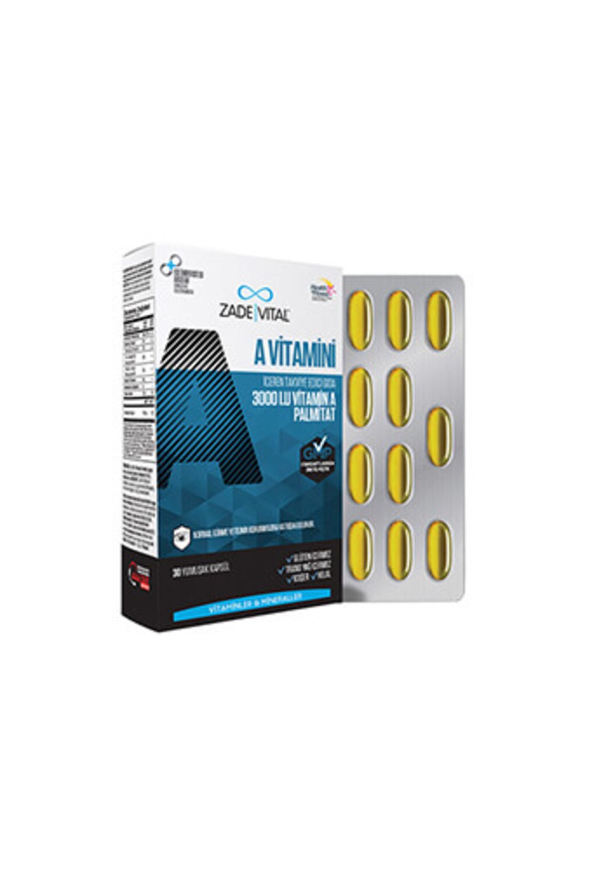 Zade Vital A Vitamini 30 Kapsül ( 1 ADET )