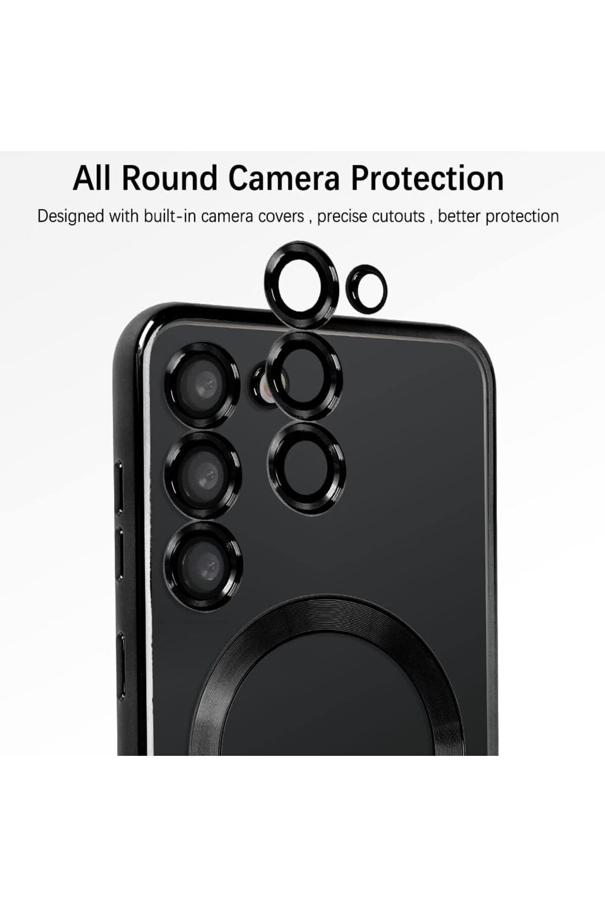 aheaks Samsung GaLaxy S23 Plus Lens Korumalı Lazer Kesim Magsafe Destekli Kılıf