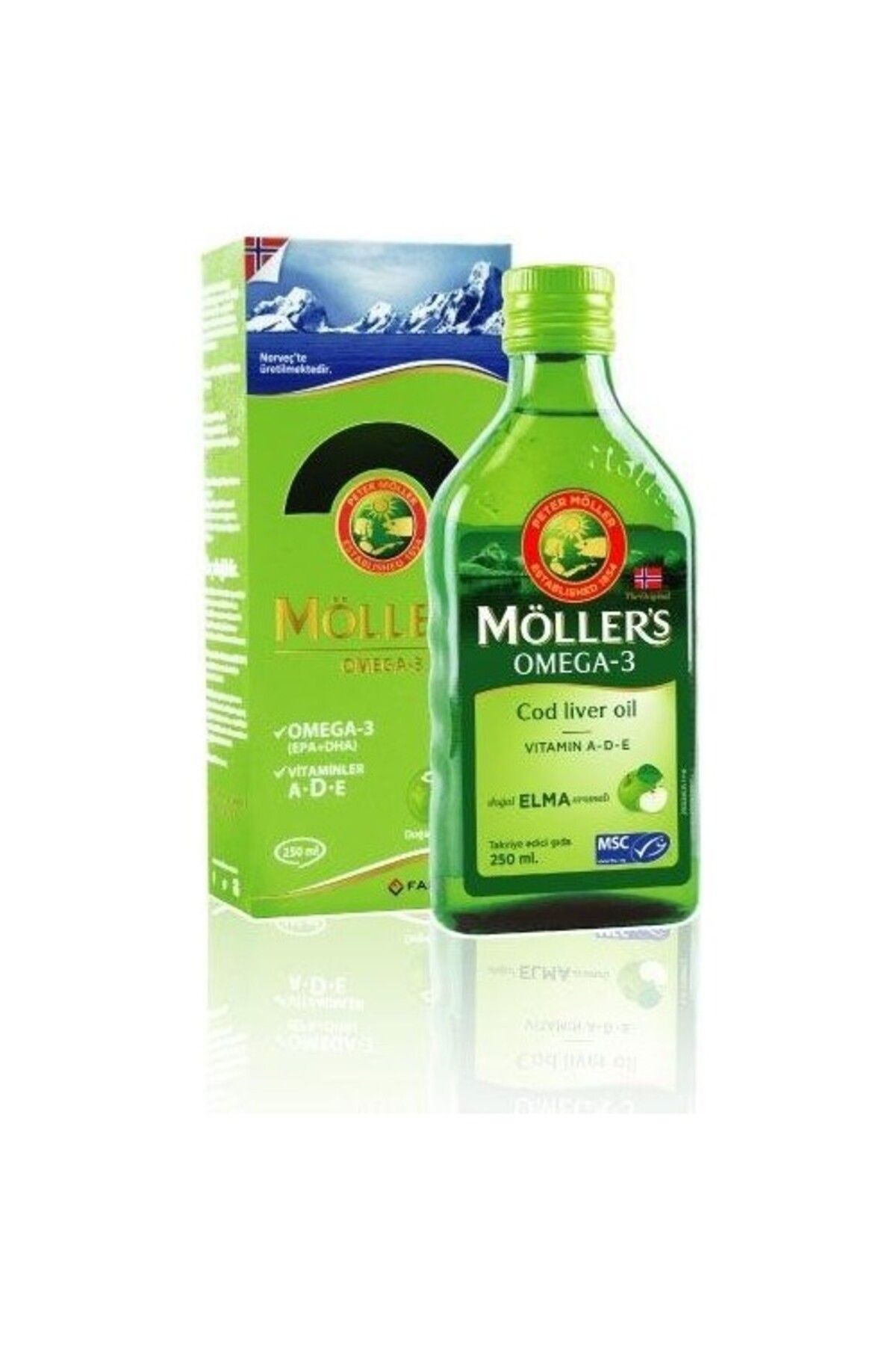 Mollers Elma Aromalı Omega-3 Balık Yağı 250 ml