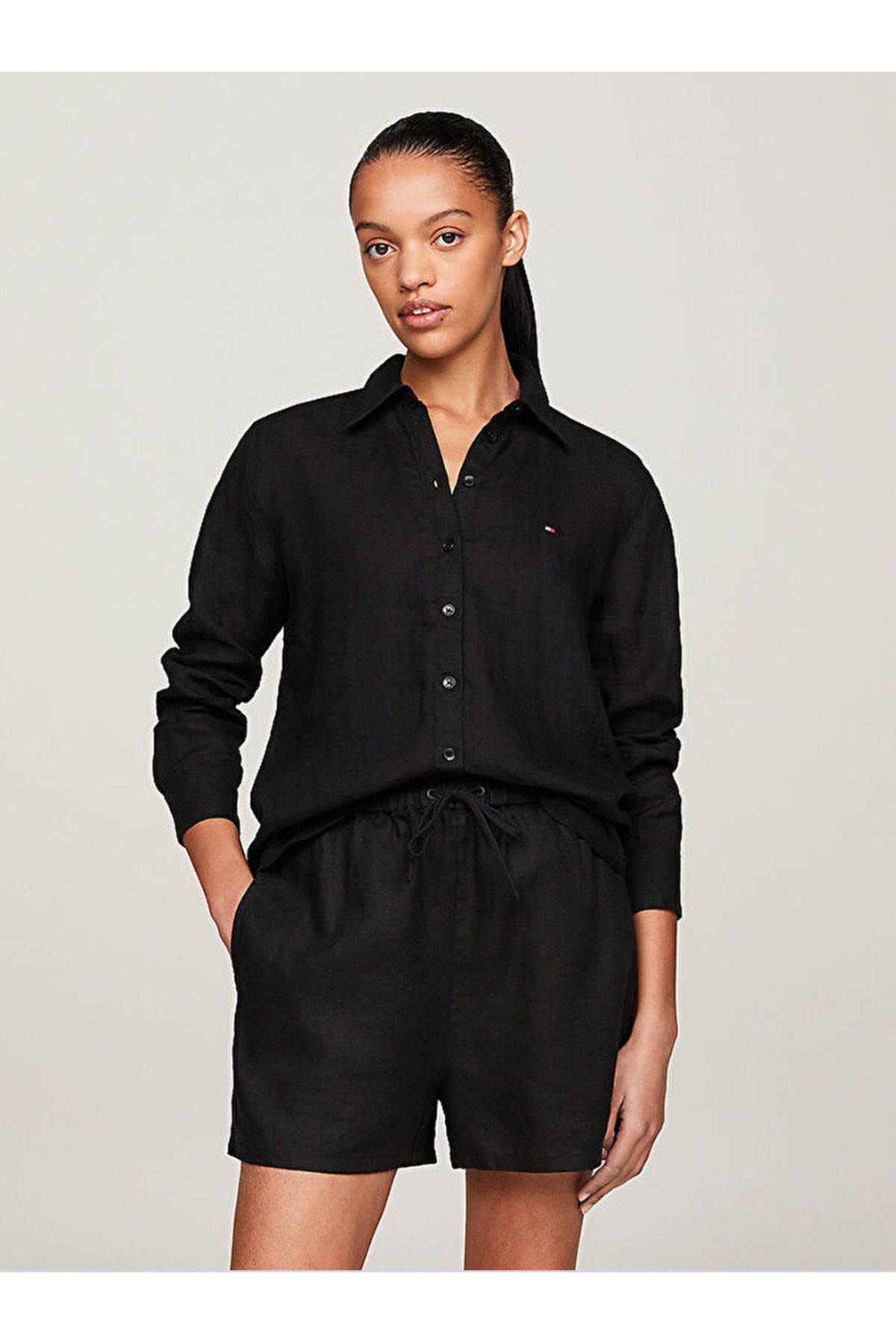 Tommy Hilfiger Linen Relaxed Fit Shirt