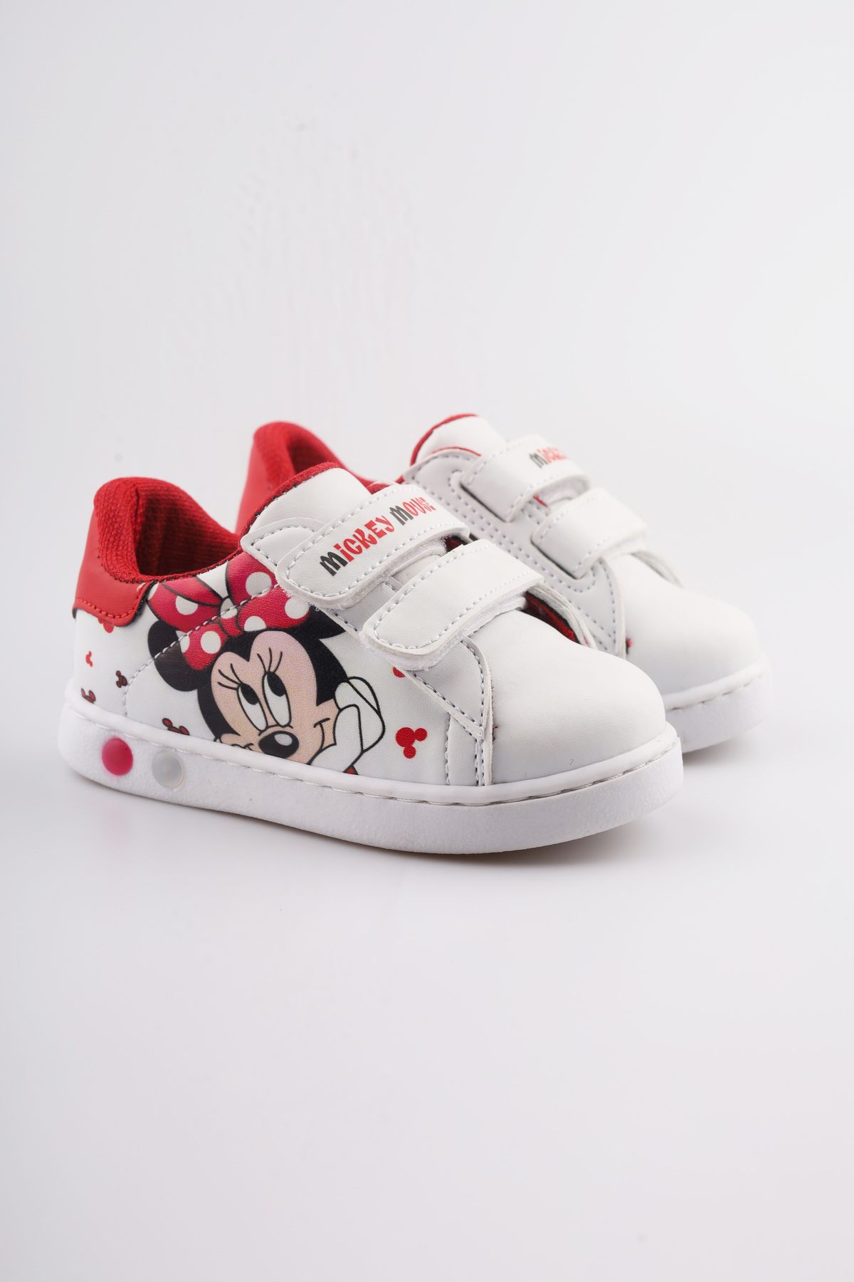 MoonGlow ilk Adım Ayakkabısı Kız Bebek ilk Adım Ayakkabısı Ortopedik ilk Adım Ayakkabısı Işıklı Mickey Mouse