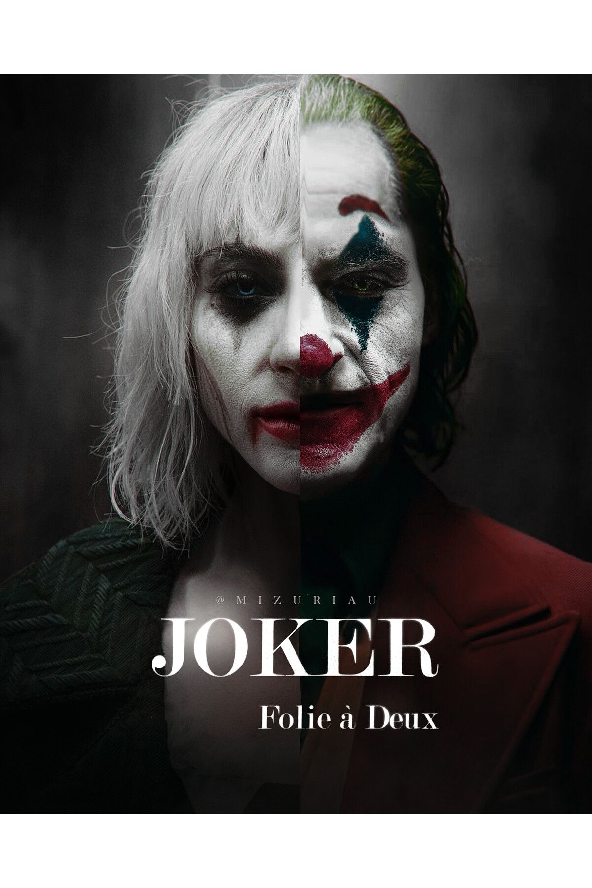 512 STORE Joker: Folie à Deux Tasarım Poster 30x42 Çerçevesiz / Lady Gaga & Joaquin Phoenix