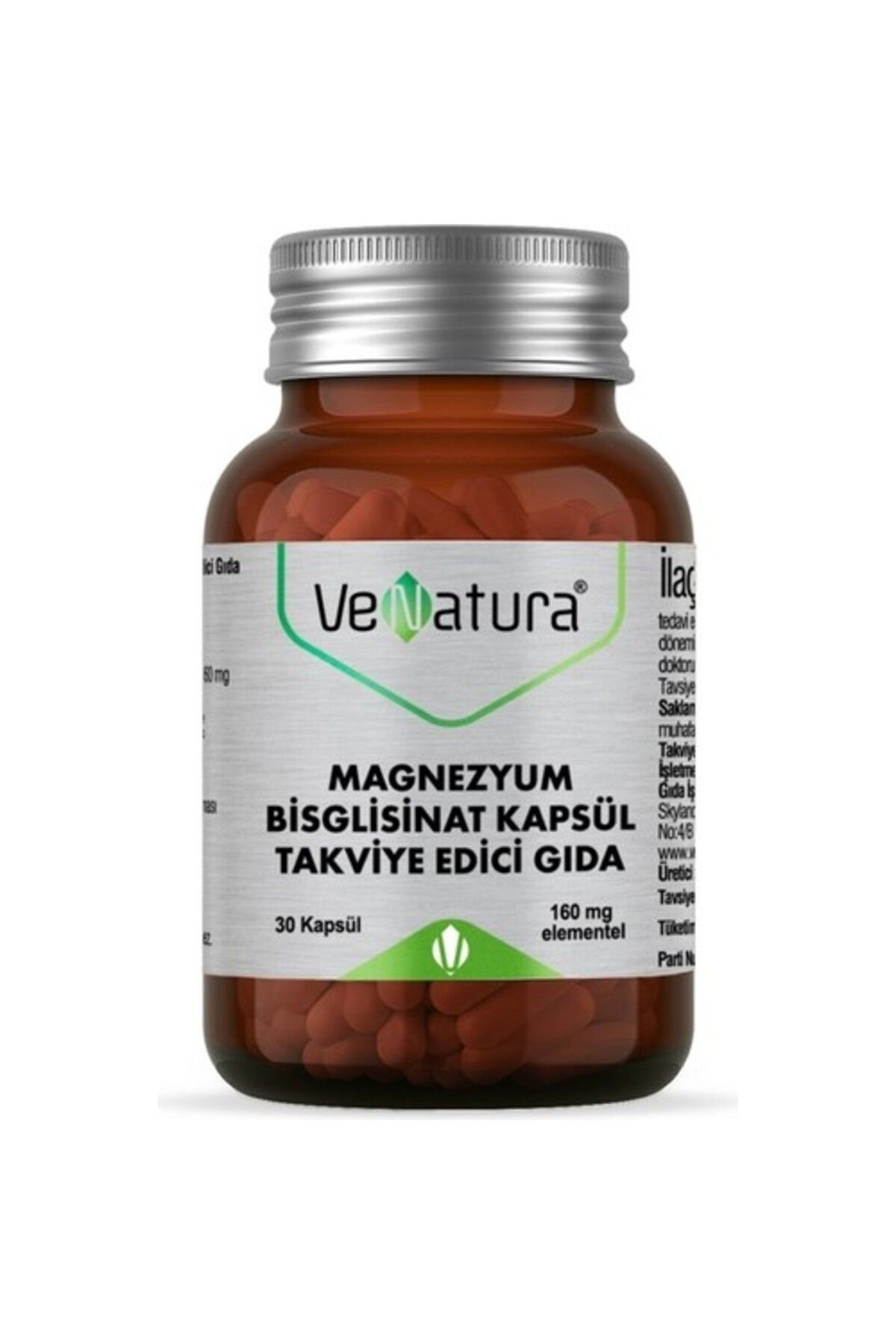 Venatura Magnezyum Bisglisinat 160 Mg 30 Kapsül