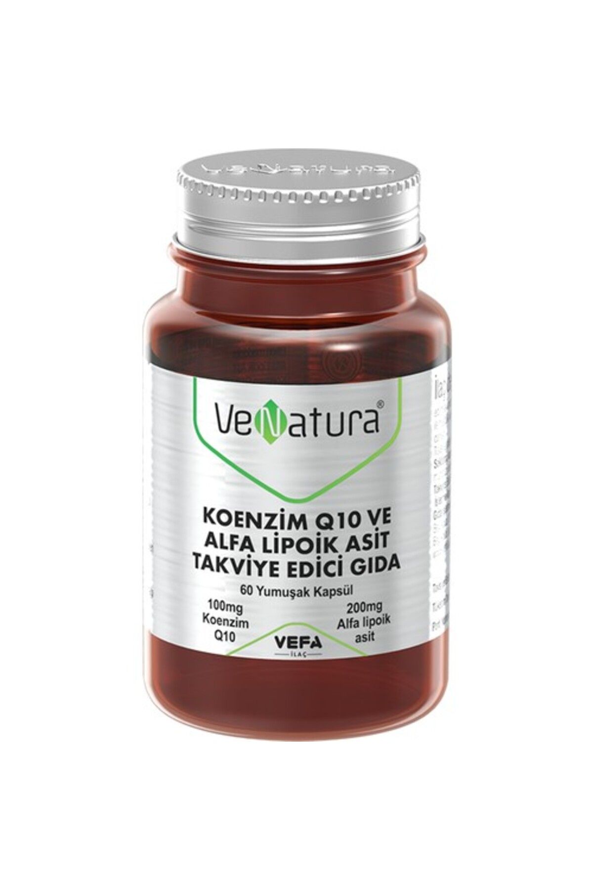 Venatura Koenzim Q10 Ve Alfa Lipoik Asit Takviye Edici Gıda 60 Kapsül