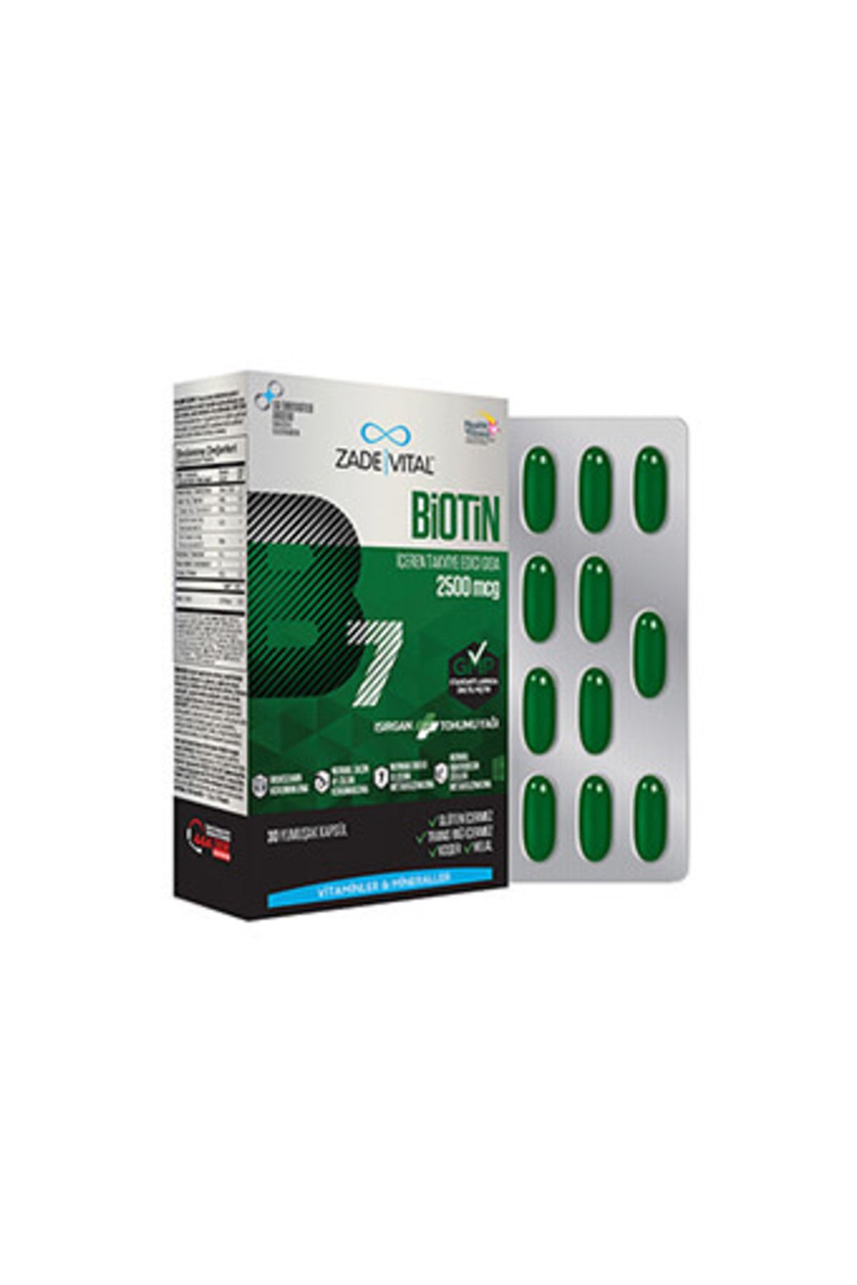 Zade Vital Biotin 30 Kapsül ( 1 ADET )