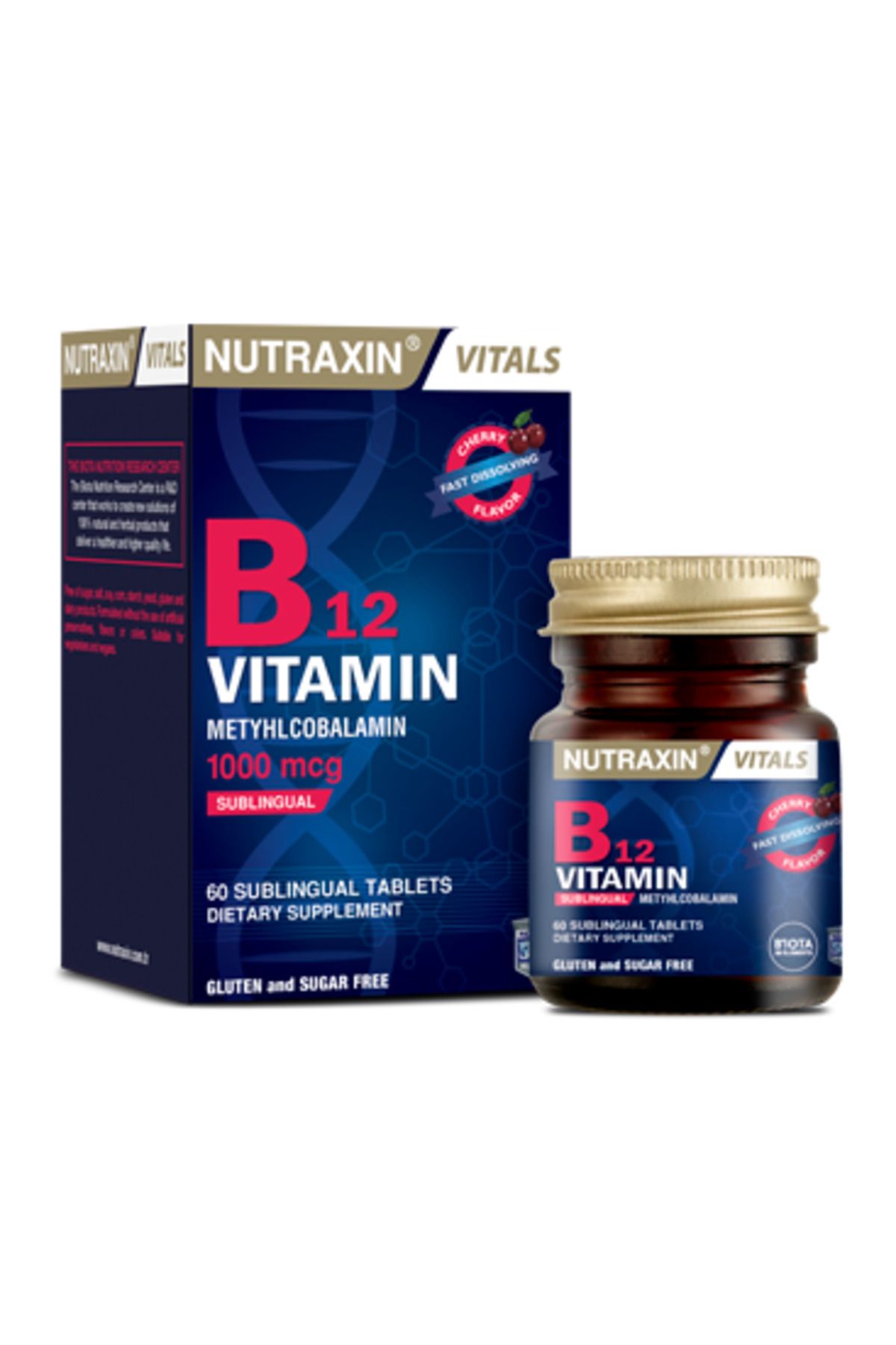 Nutraxin Vitamin B 12 60 Dil Altı Tablet ( 1 ADET )