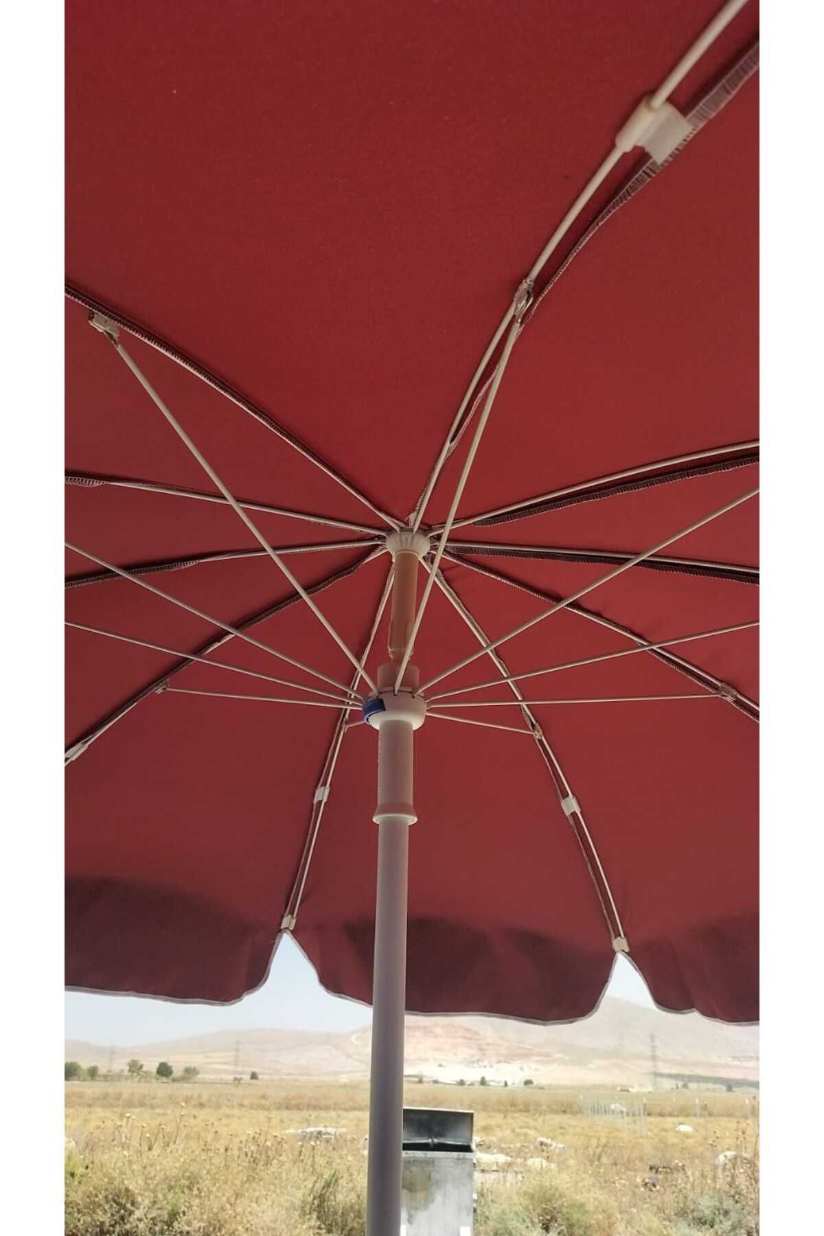 Alperen Şemsiye Koyu Sarı Bahçe Balkon Masa Teras Şezlong Şemsiyeleri Plaj Şemsiyesi